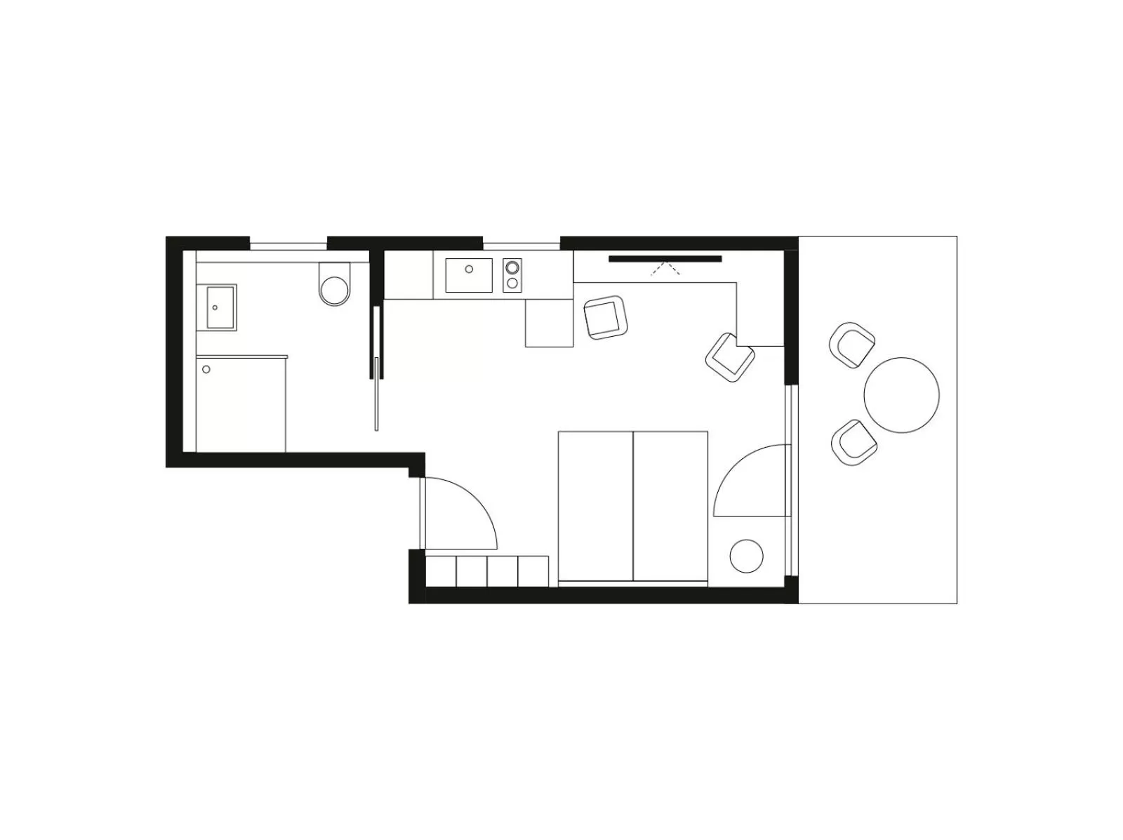 Floor plan in livisit bergapartments