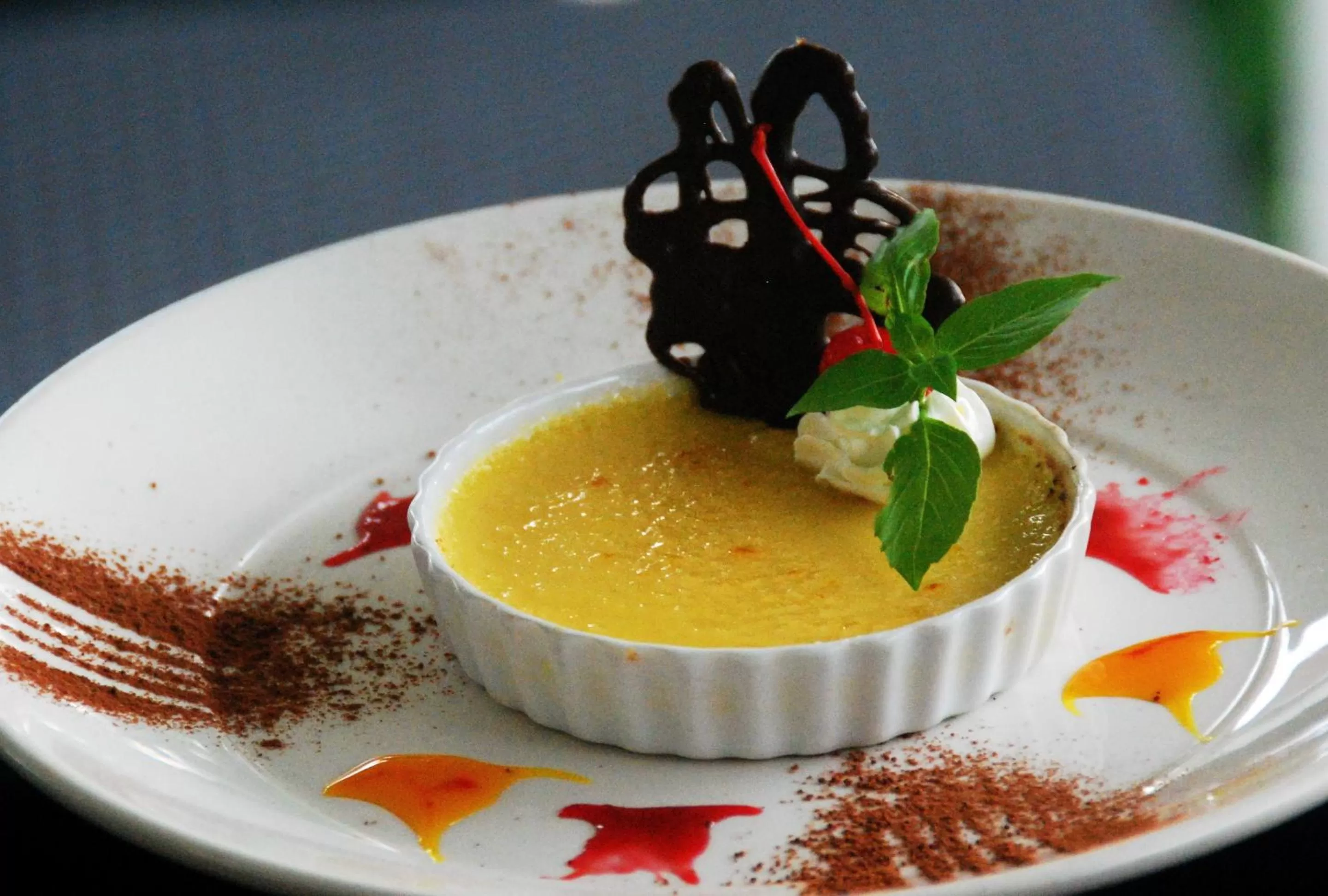 Food close-up in Half Moon Blue Hotel