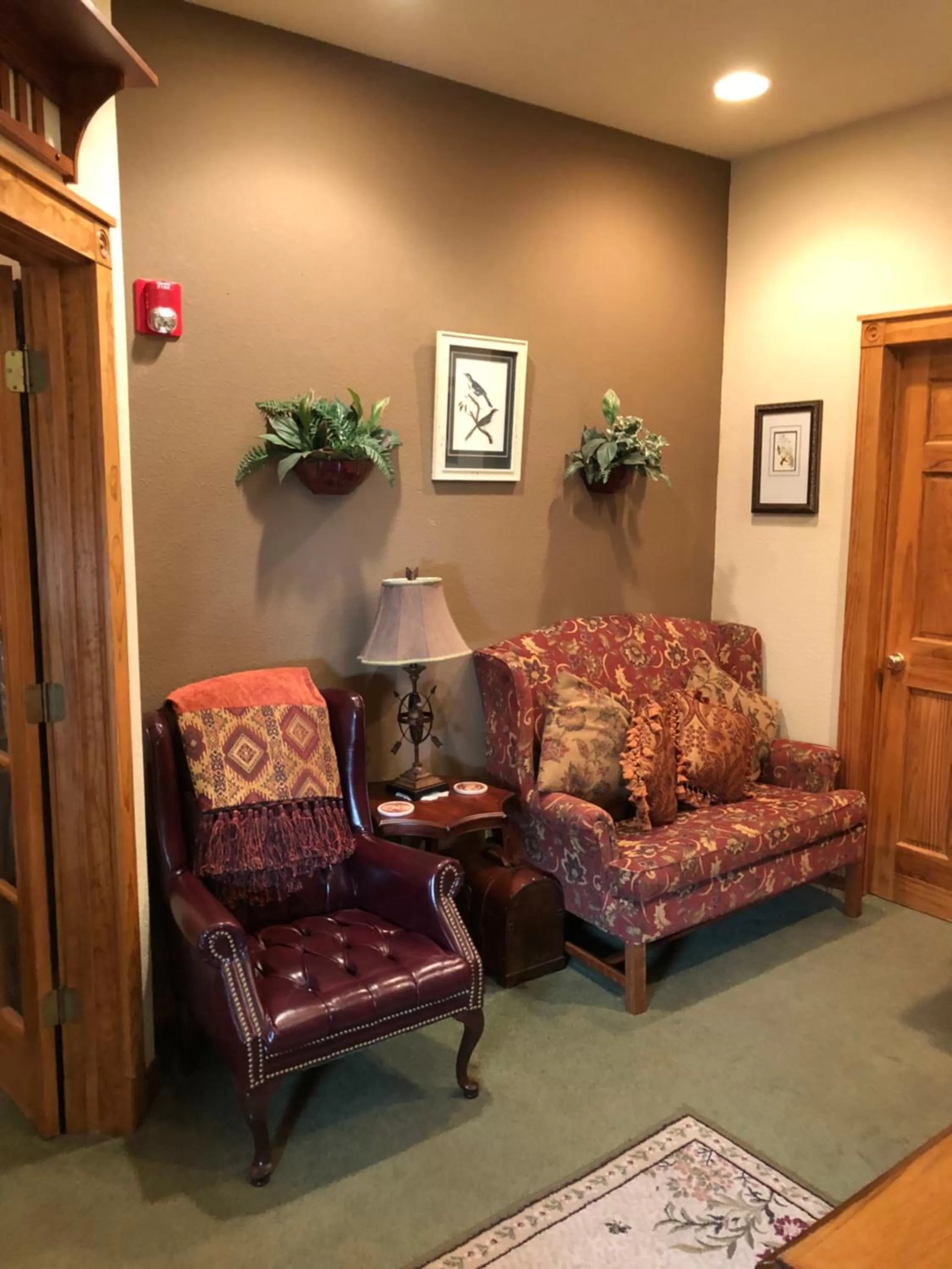 Seating area in All Seasons Inn