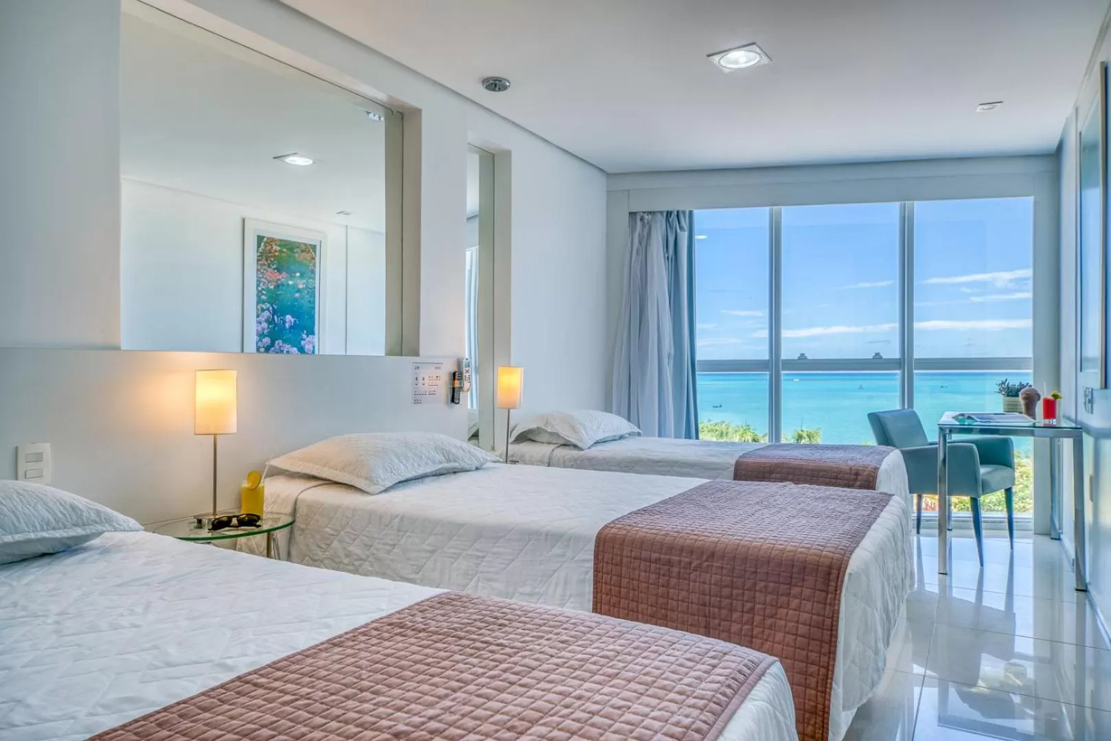 Bed in Hotel Brisa Praia Pajuçara