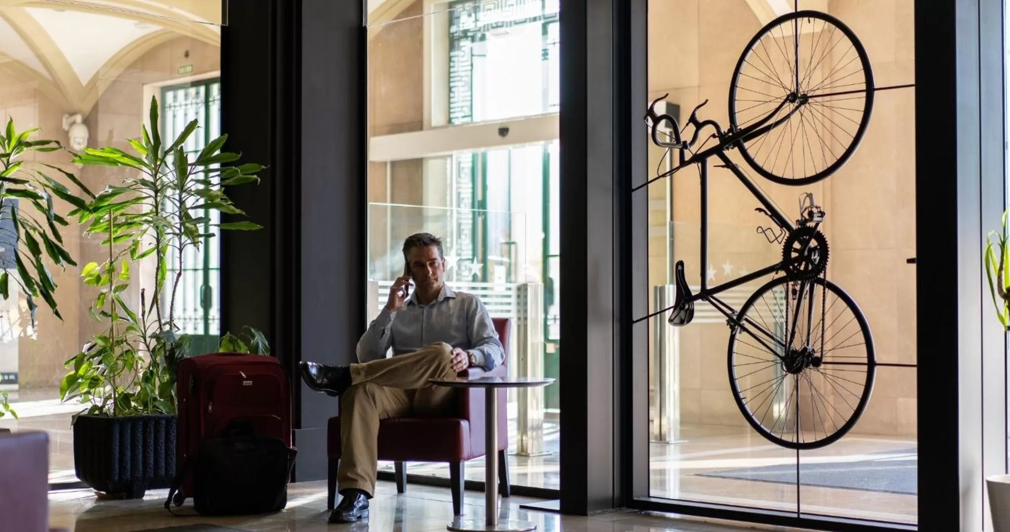 Lobby or reception in Hotel Seminario Aeropuerto Bilbao