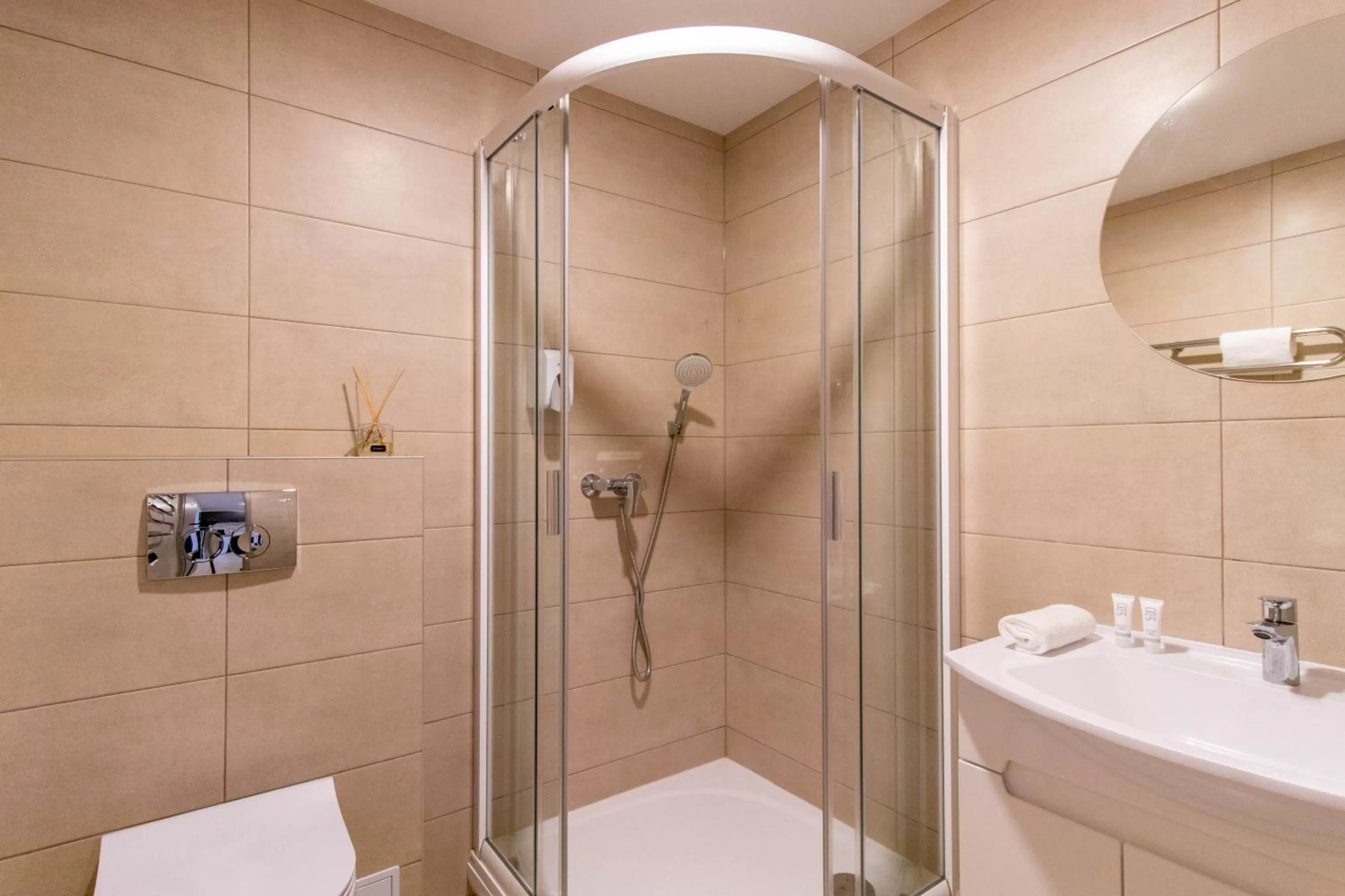 Bathroom in Dzukija Hotel