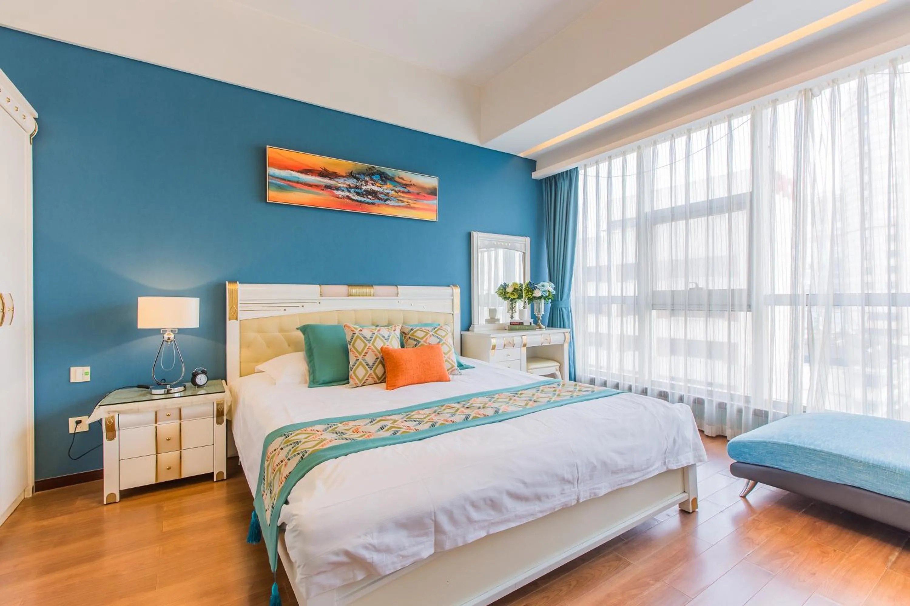 Bed in Westlake 7 Service Apartment