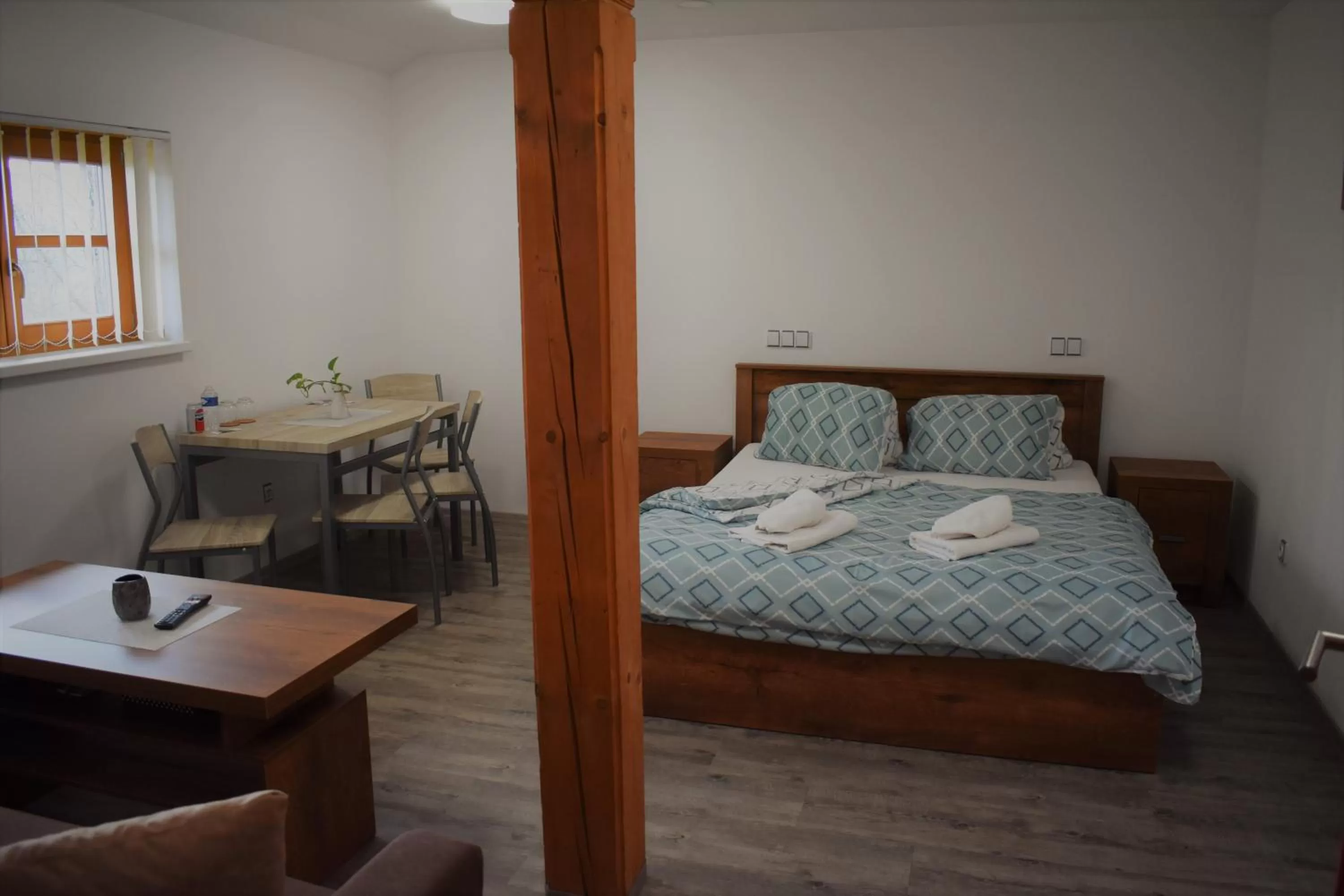 Bed in Motel Roubenka