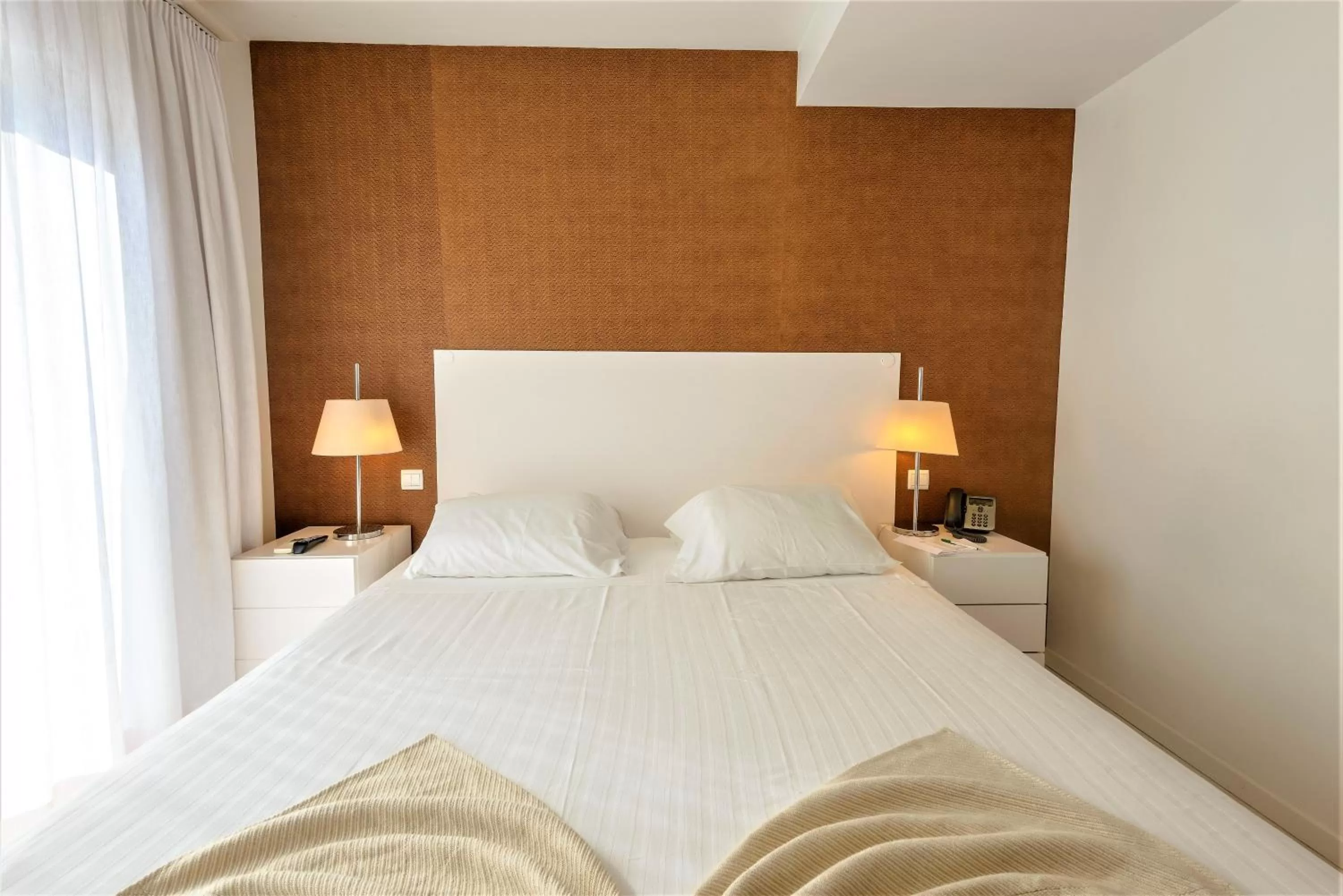 Bed in Amazonia Estoril Hotel