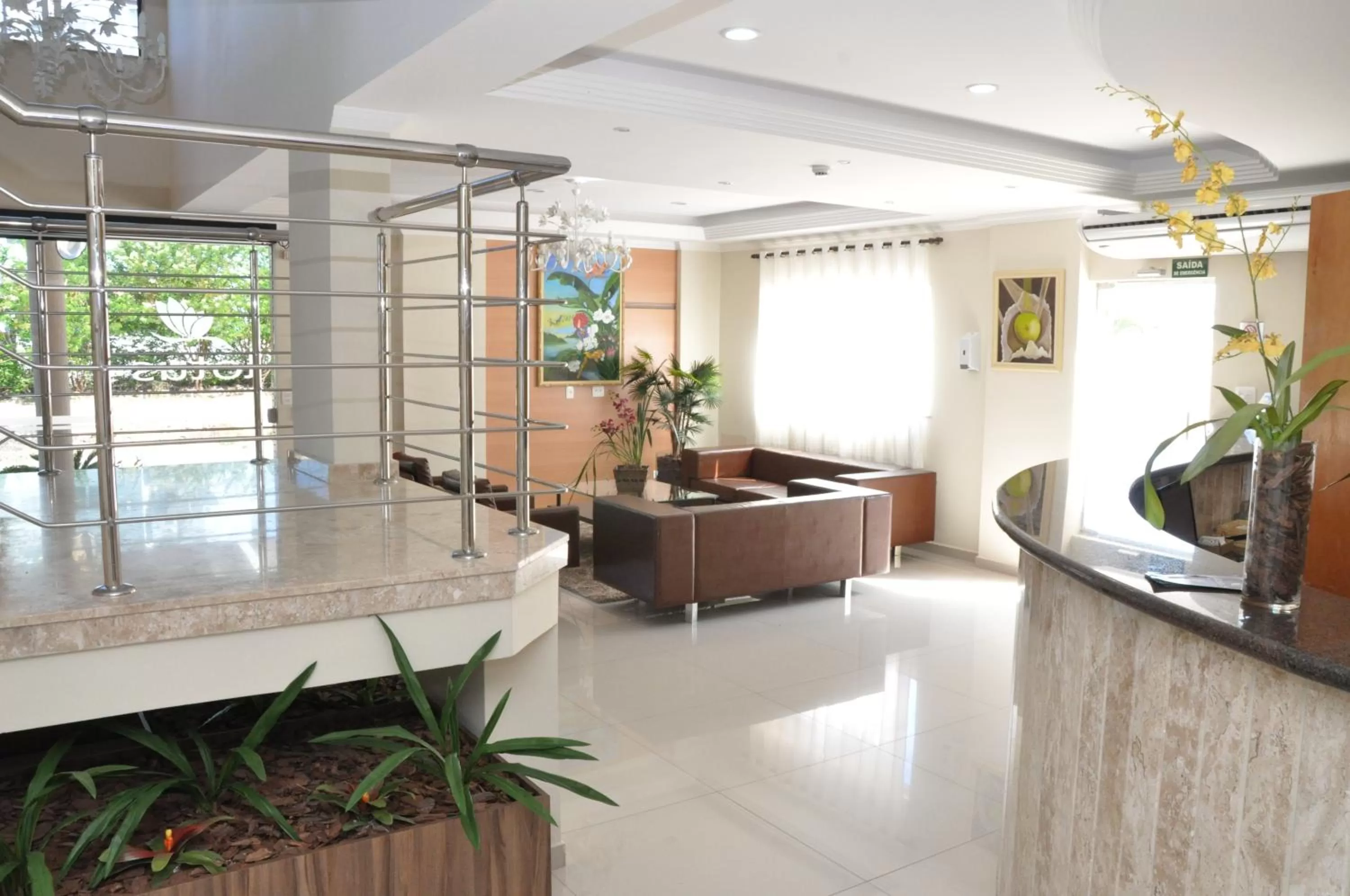 Lobby or reception, Lobby/Reception in Lotus Hotel - à 6 km do Santuário de Aparecida-SP