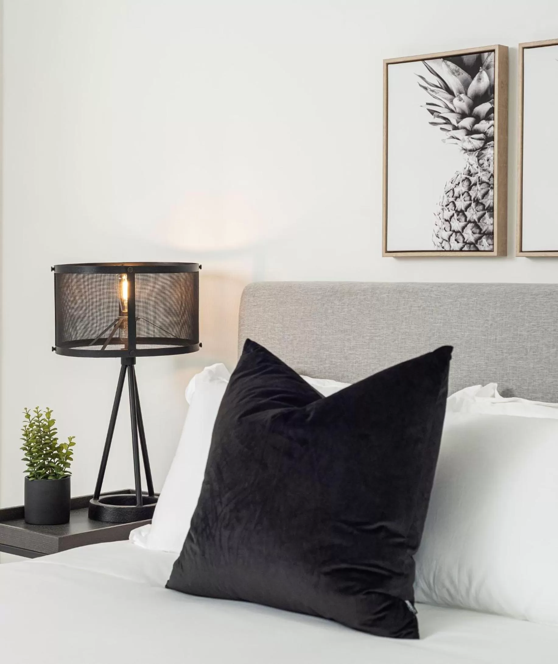 Bed in Muskoka Bay Resort