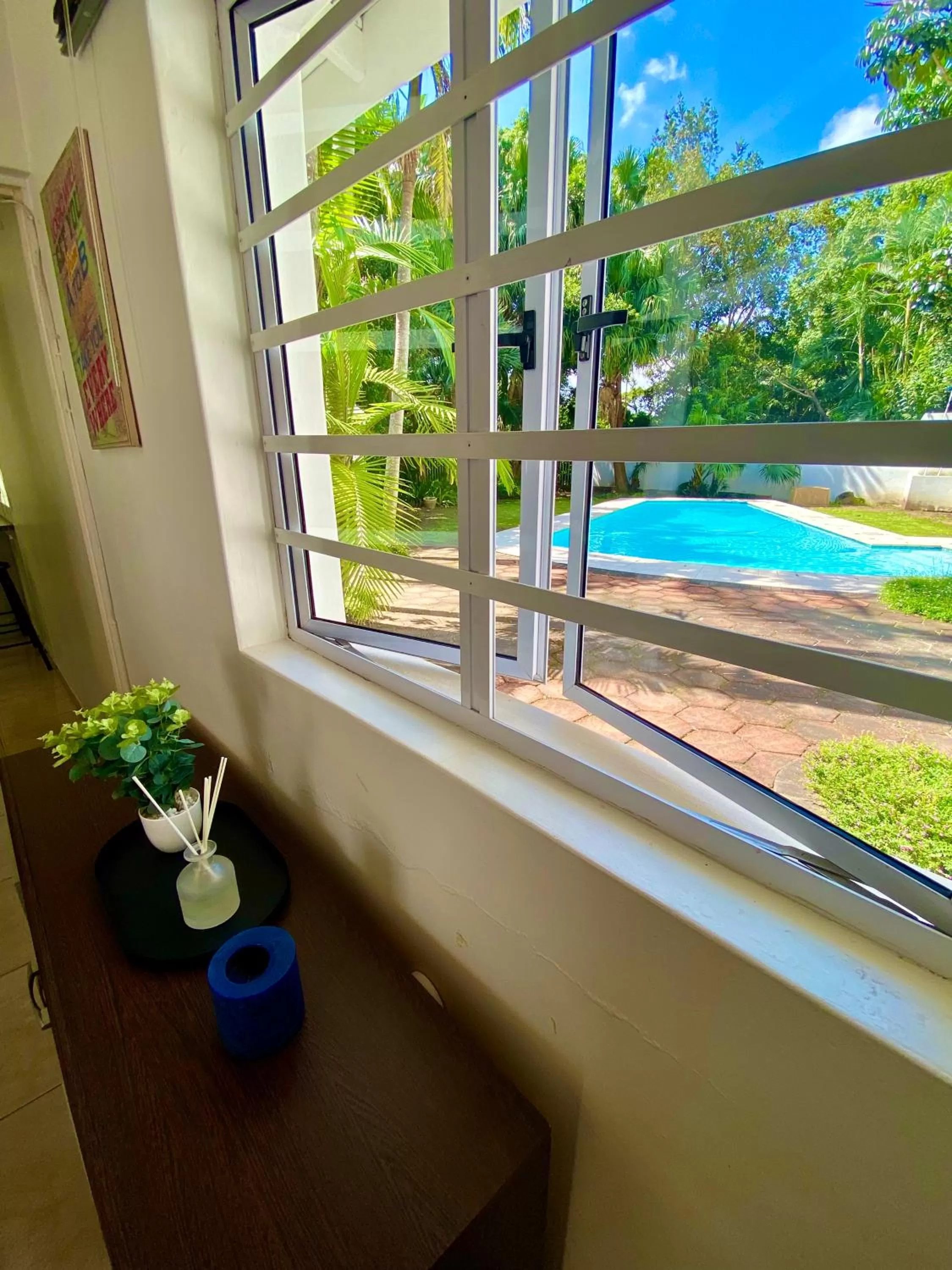 Pool view in The Whitehouse Bed and Breakfast