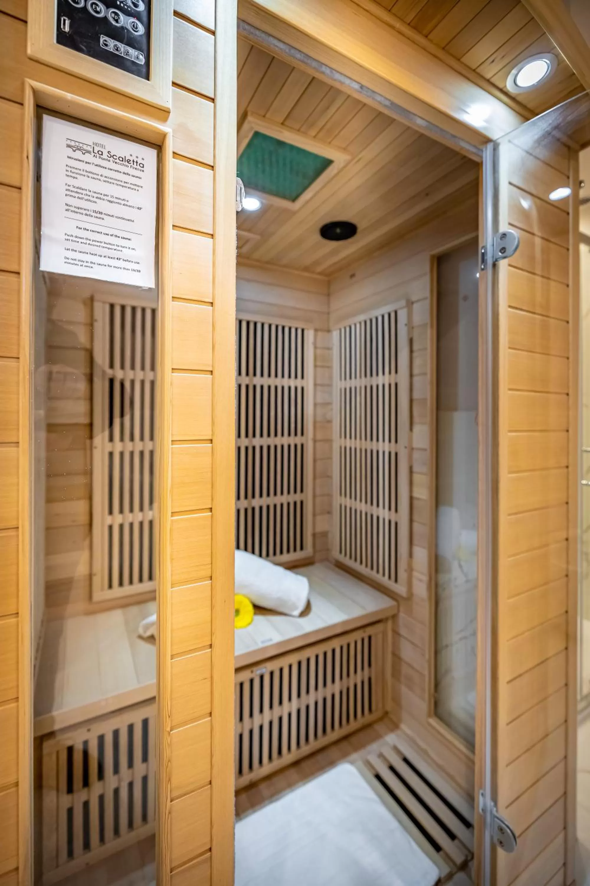 Sauna in Hotel La Scaletta al Ponte Vecchio