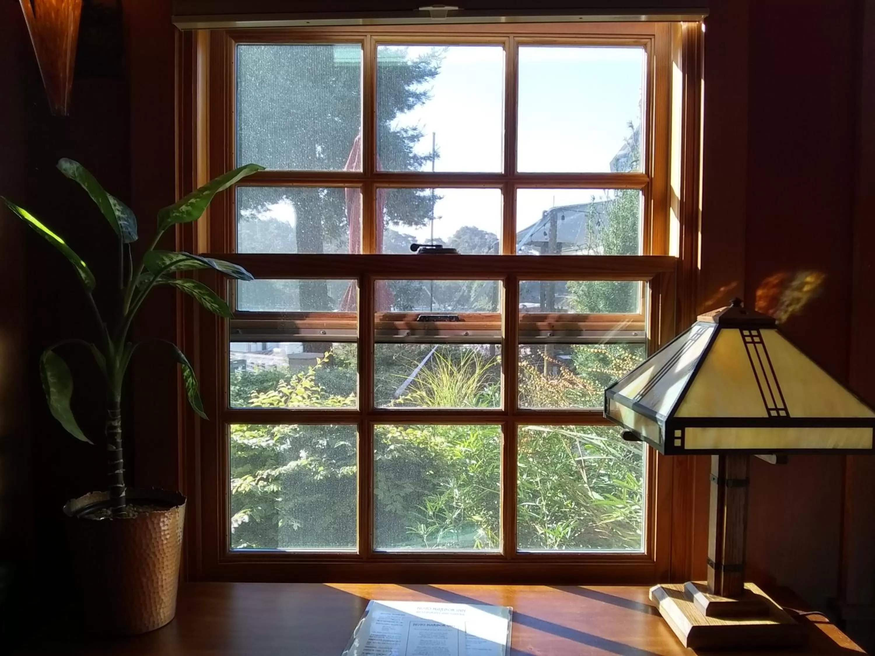 Garden view in Noyo Harbor Inn