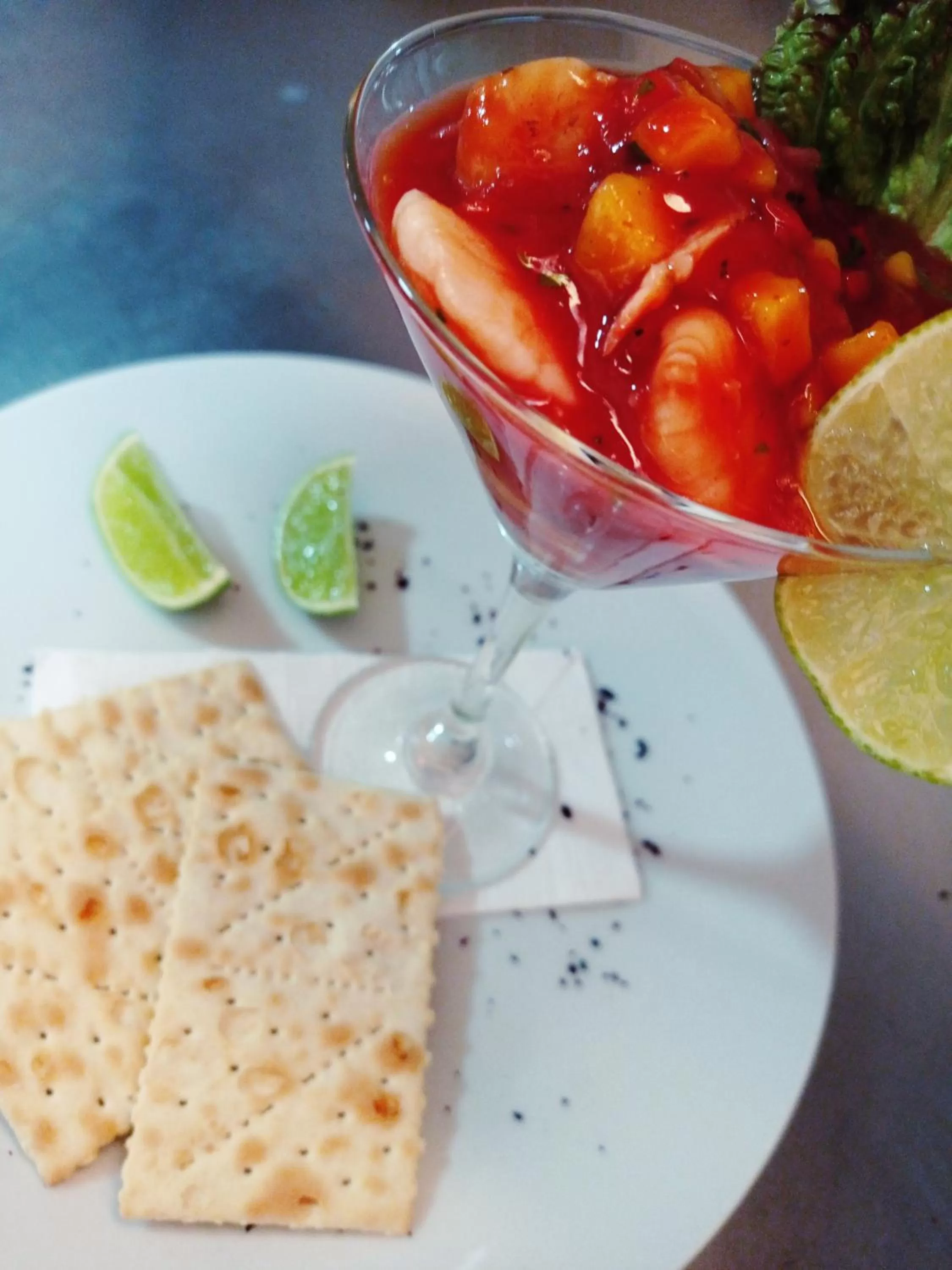 Food in Hotel Refugio Pozo Azul