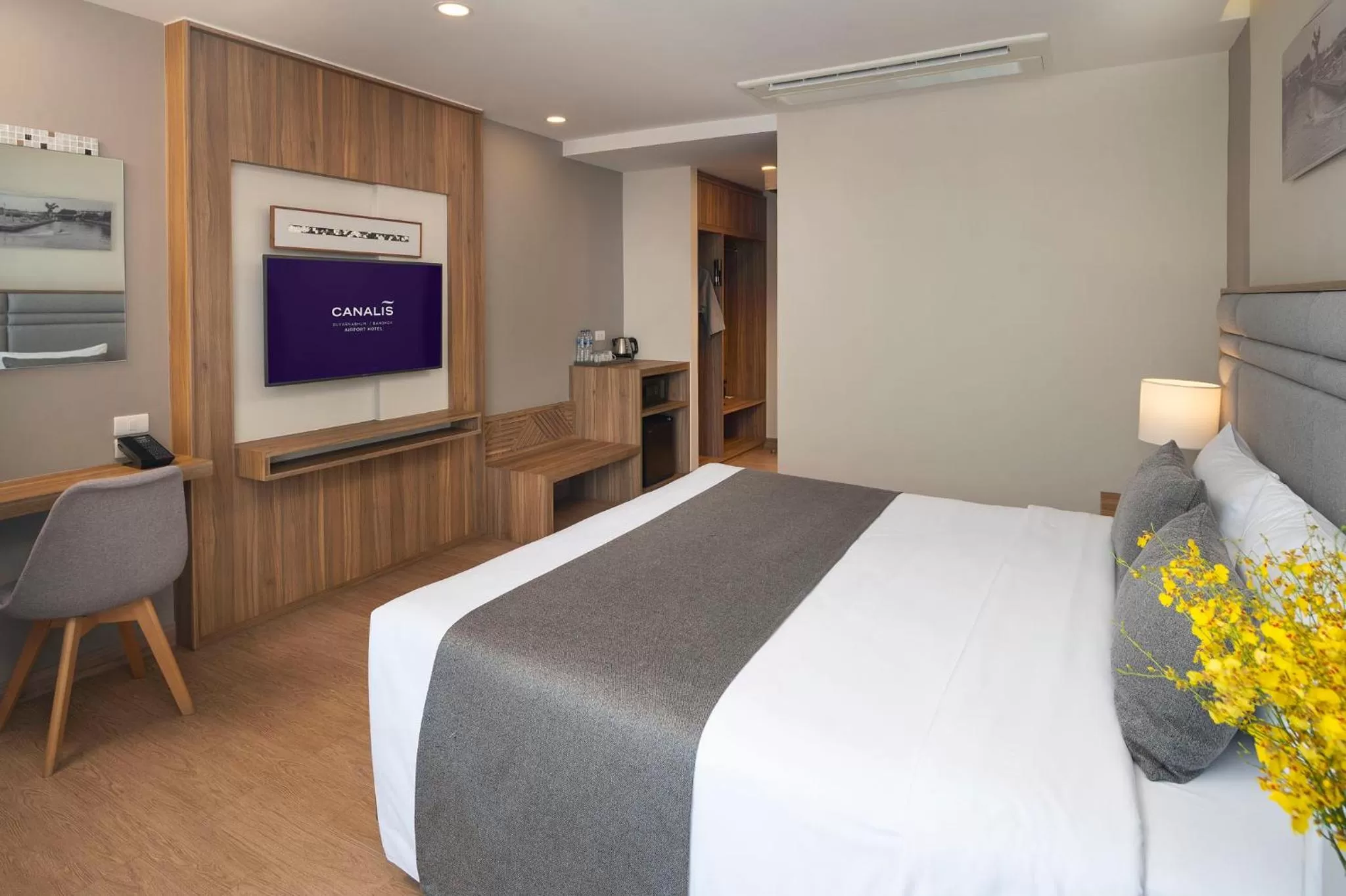 Bed in Canalis Suvarnabhumi Airport Hotel