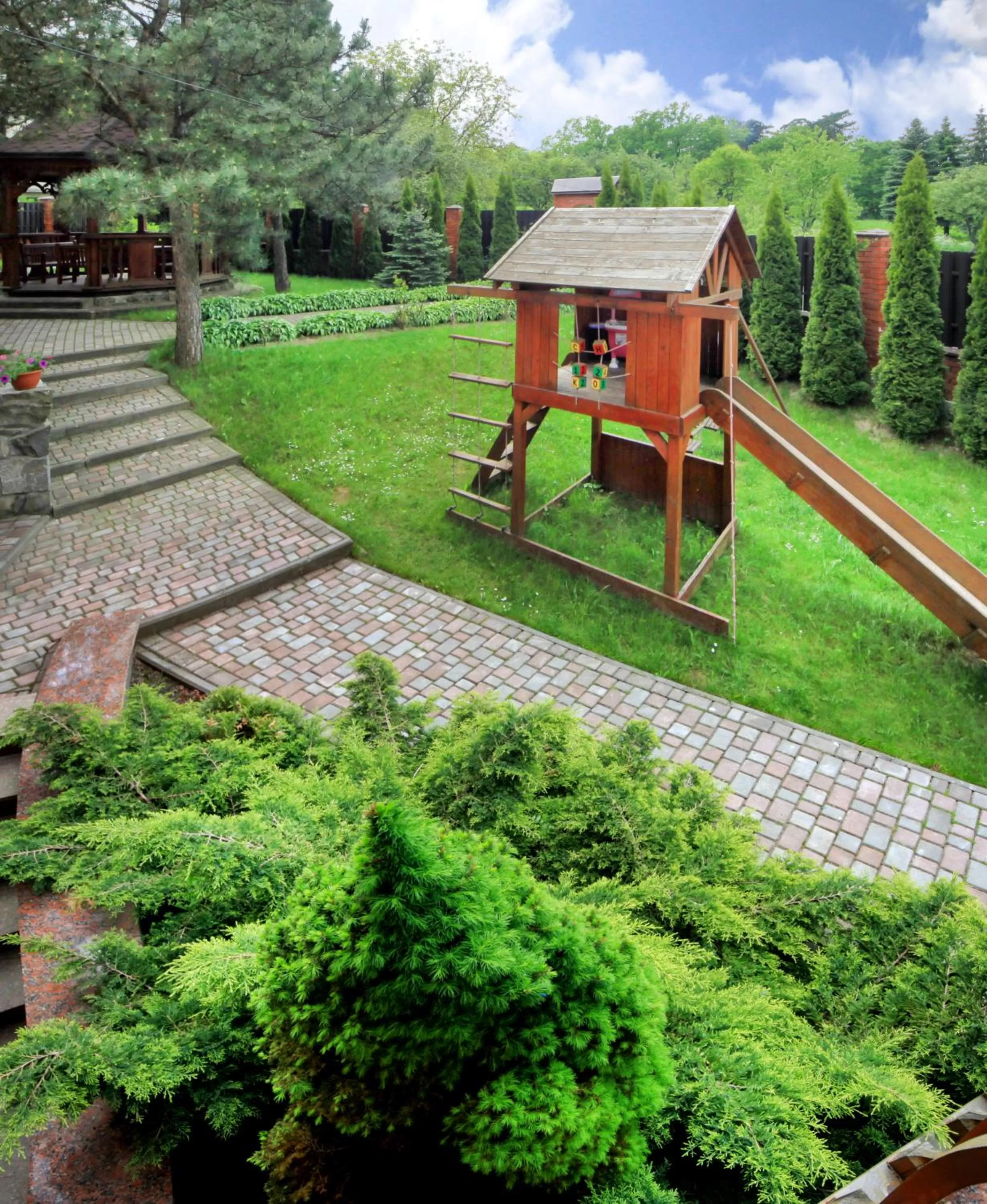 Children play ground, Garden in Red Stone