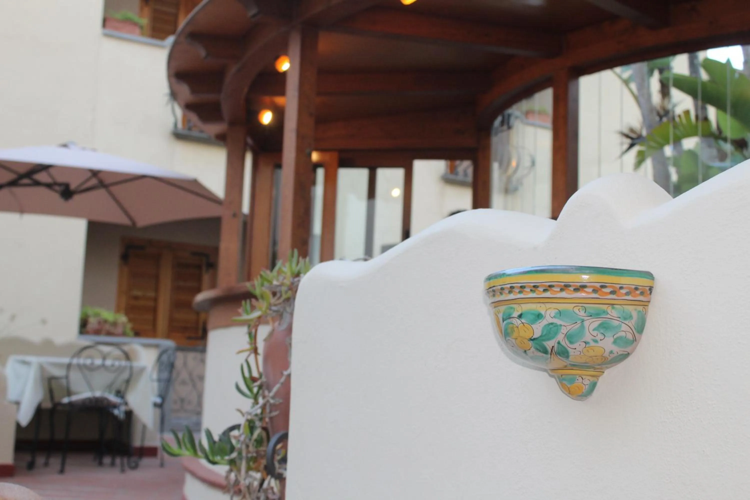 Garden view in Hotel La Filadelfia