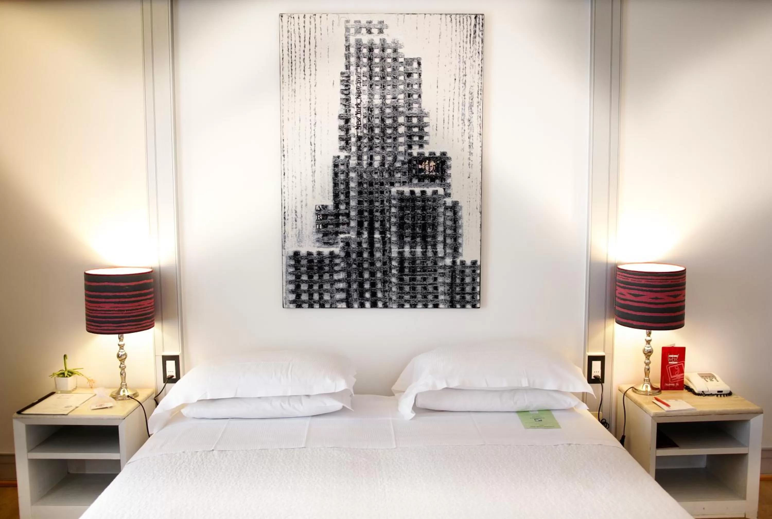 Bed in Art Hotel Museo