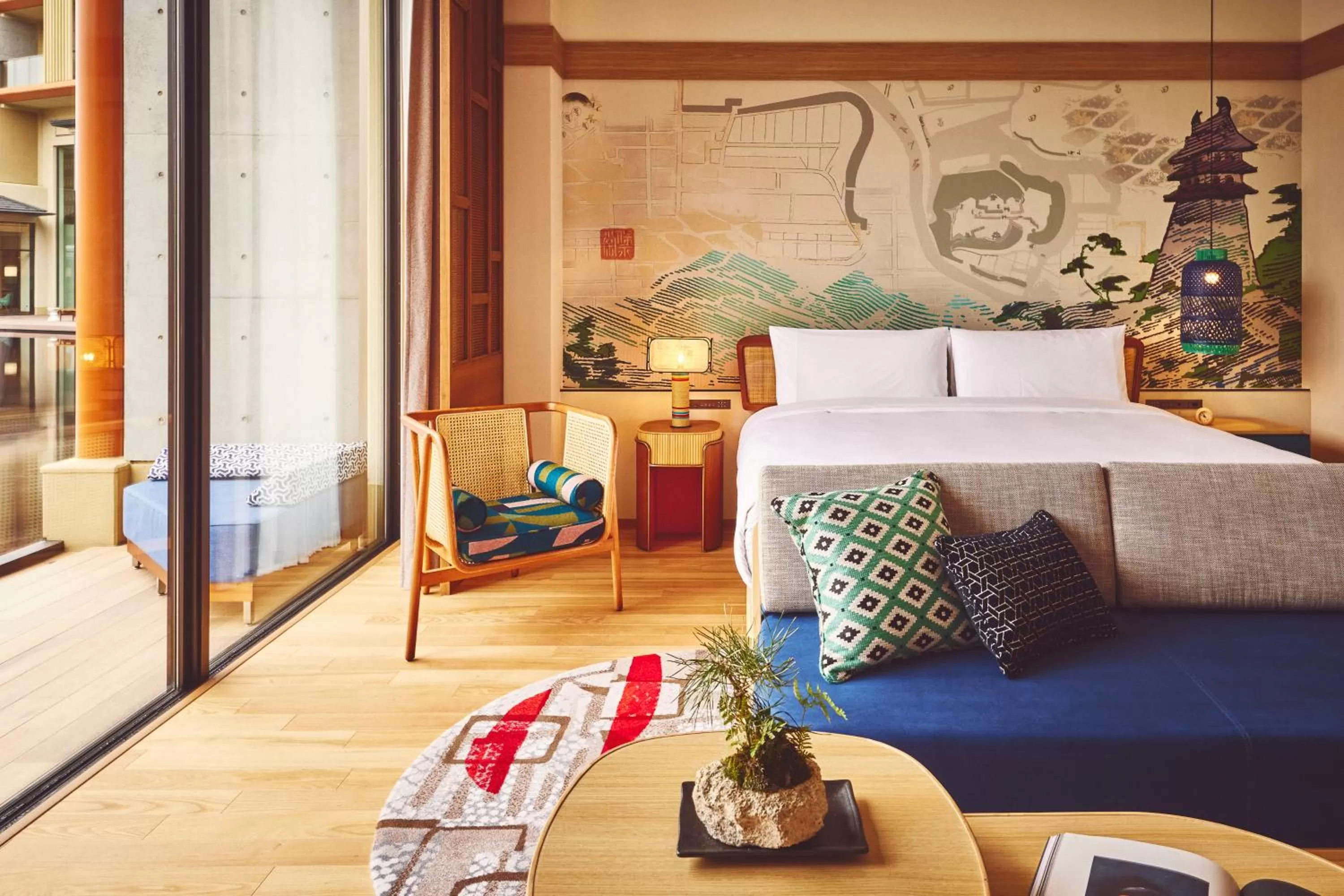 Photo of the whole room, Bed in Hotel Indigo Inuyama Urakuen Garden by IHG