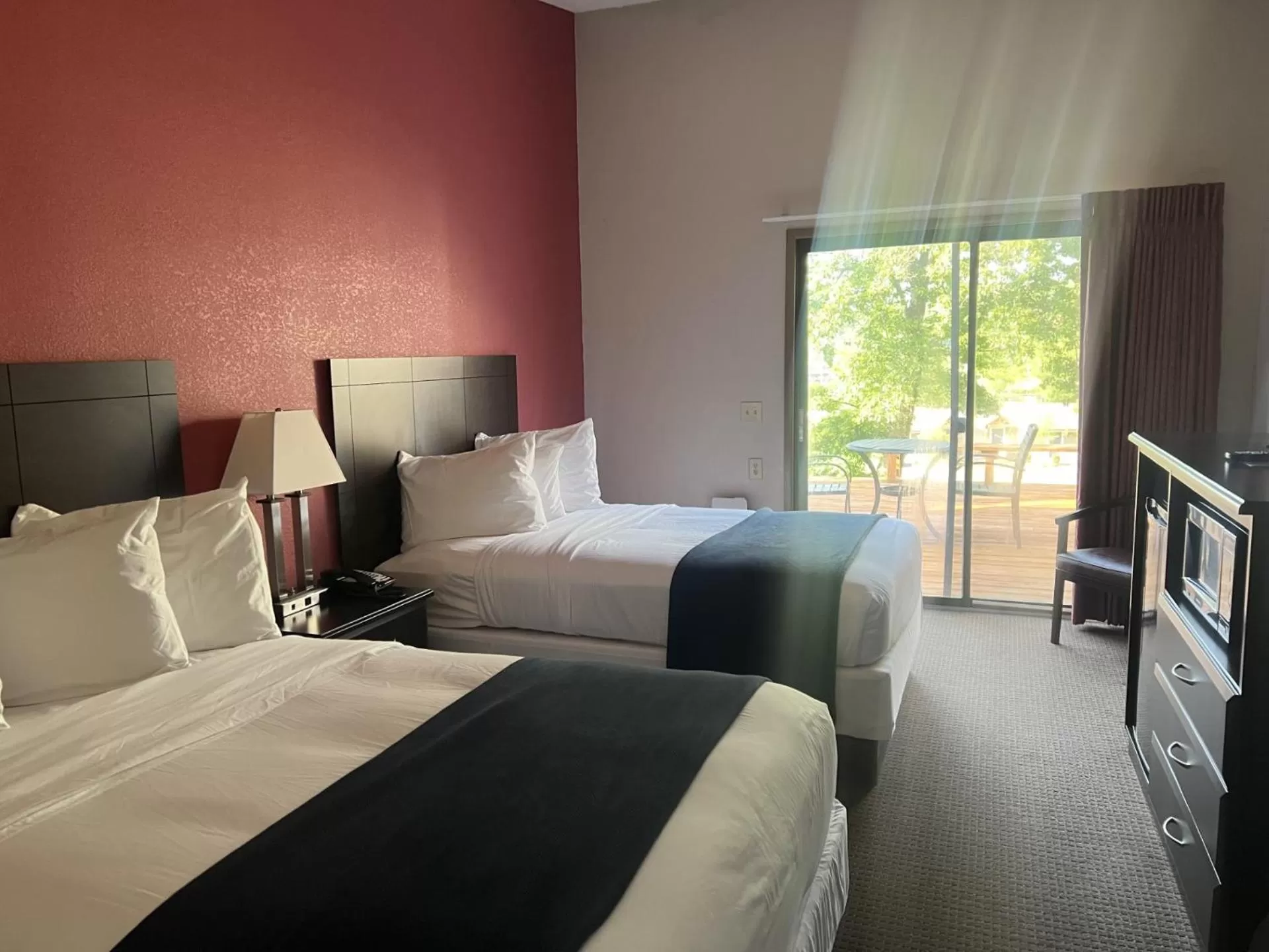 Bedroom, Bed in Lodge at Chalk Hill