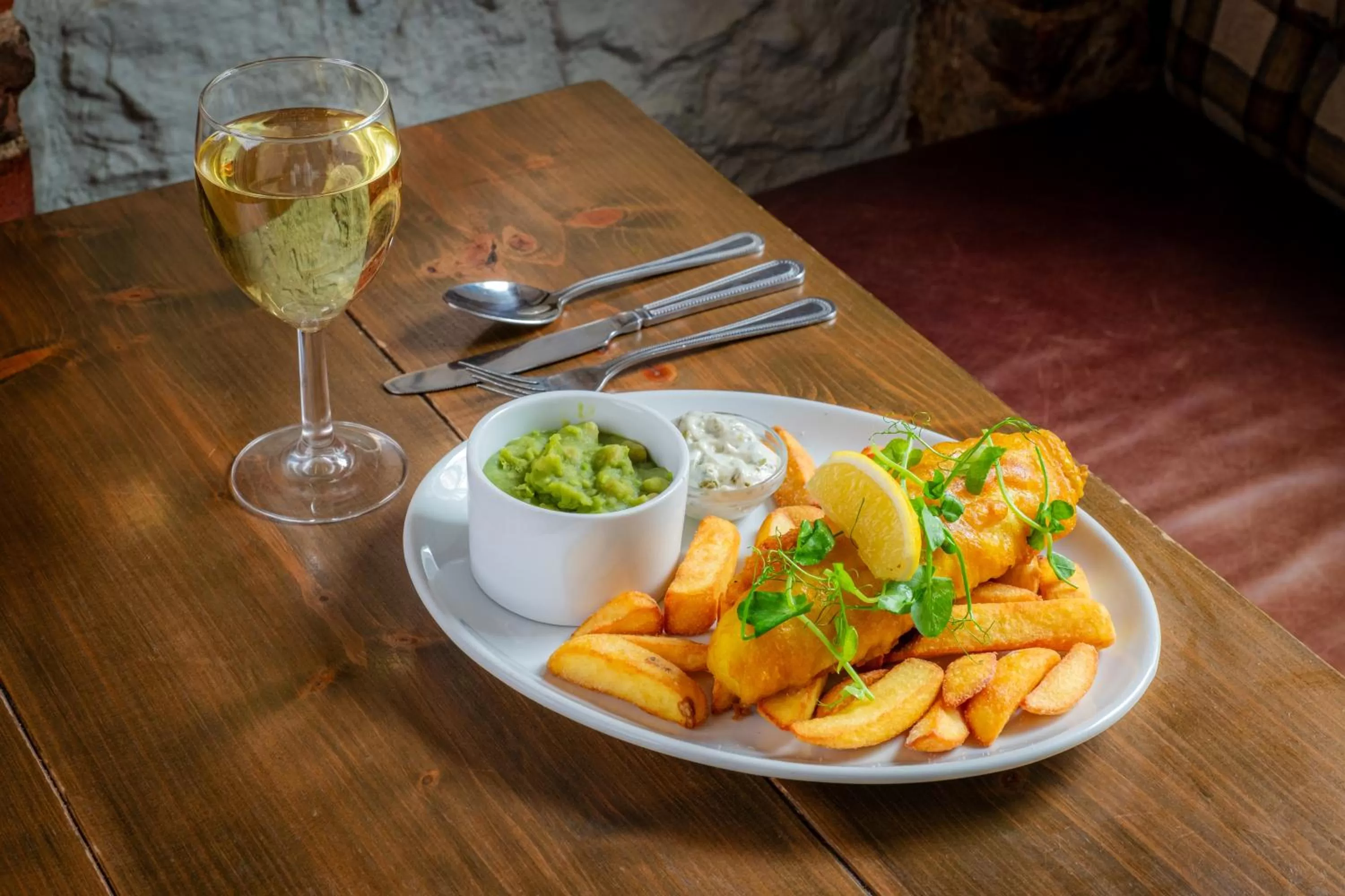 Food and drinks in The George Hotel