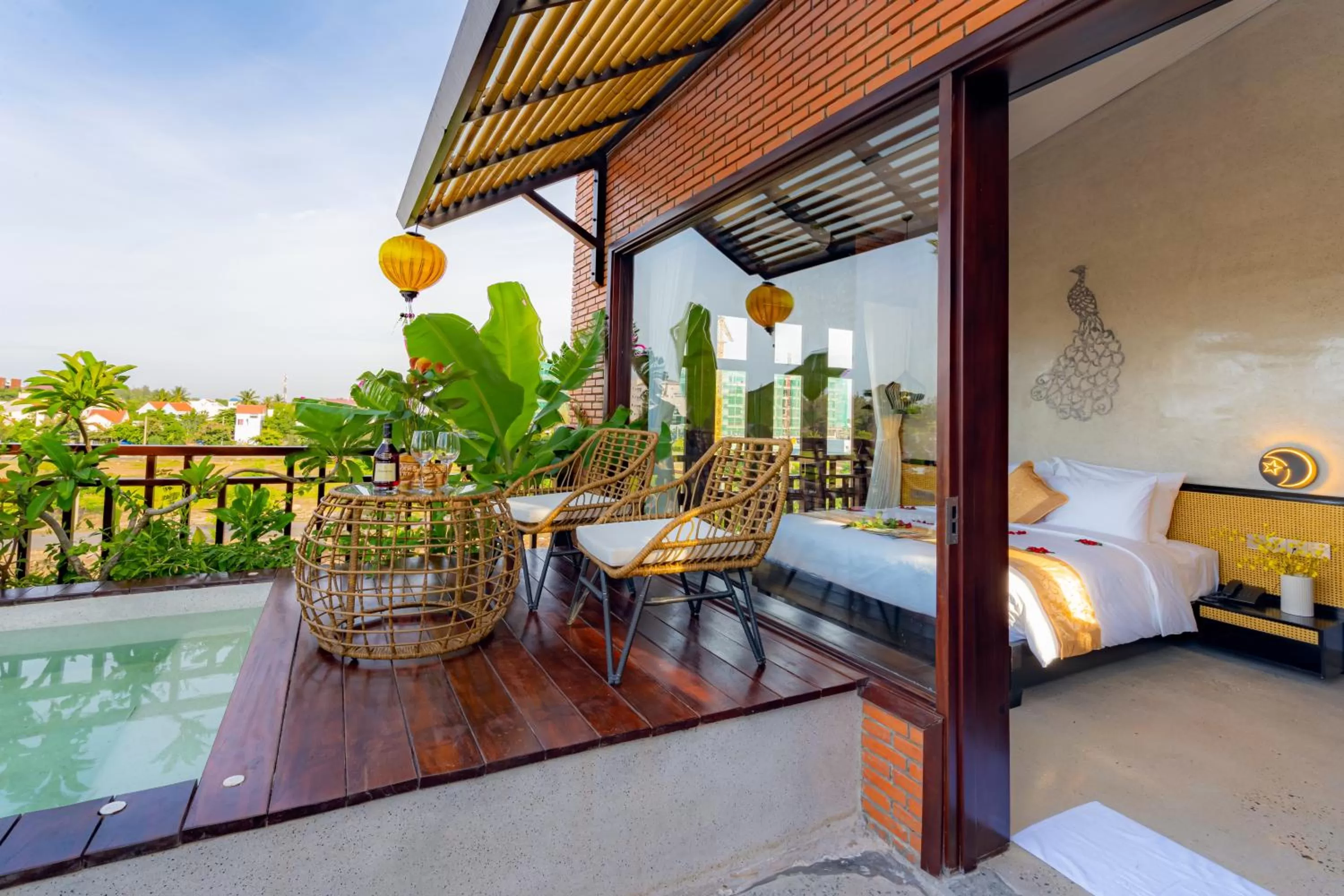 Patio, Bed in Angel Garden Villa