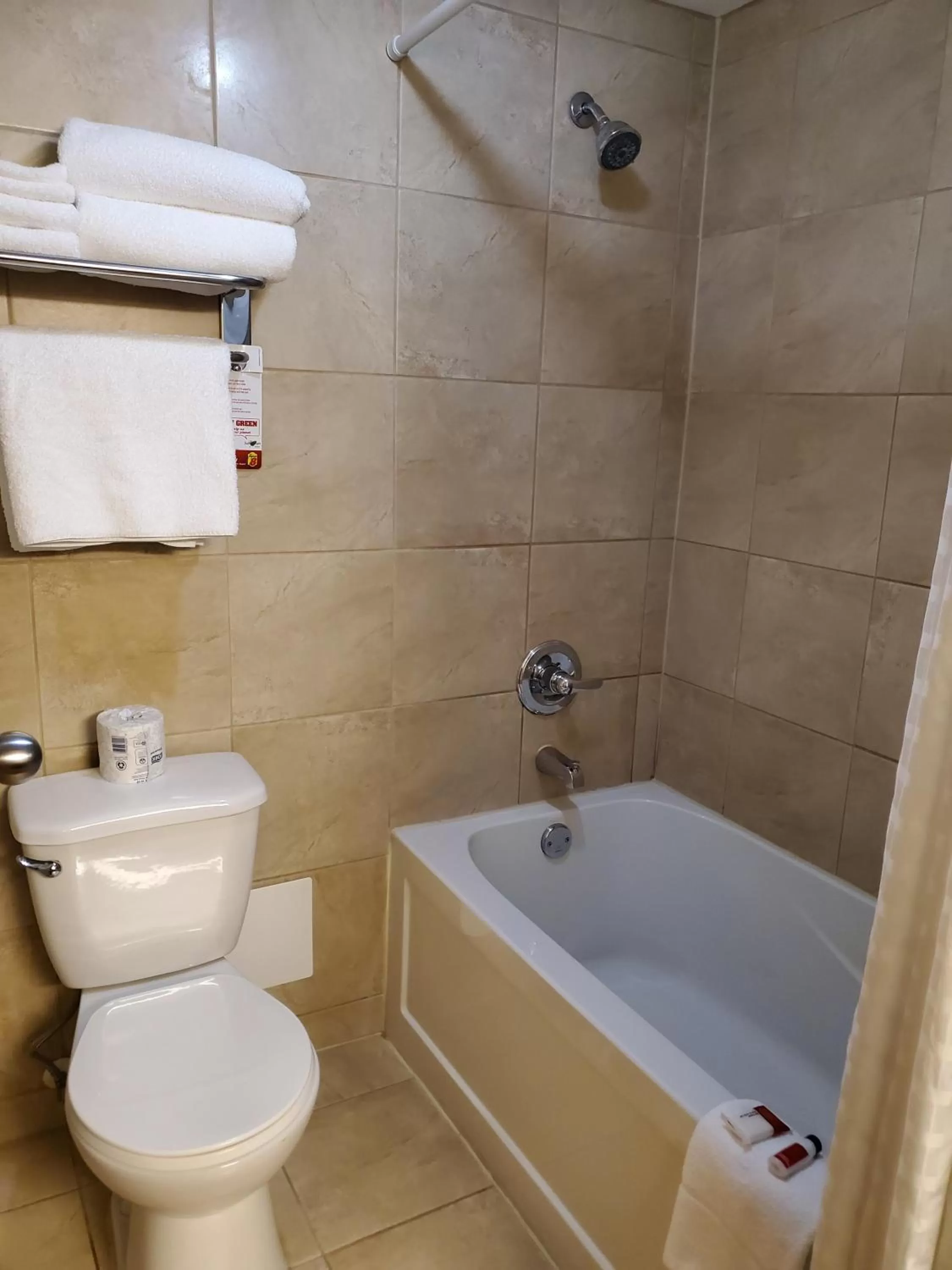 Bathroom in Super 8 by Wyndham Edmonton International Airport