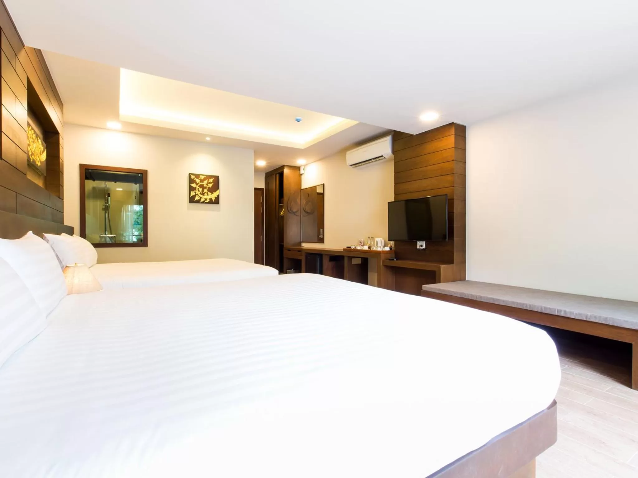 TV and multimedia, Bed in The Agate Pattaya Boutique Resort