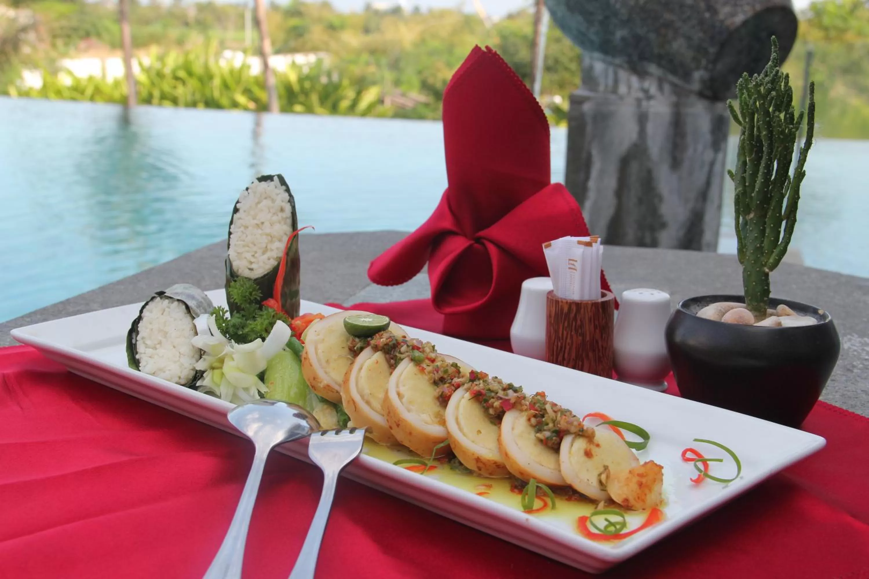 Food in Lombok Astoria Hotel