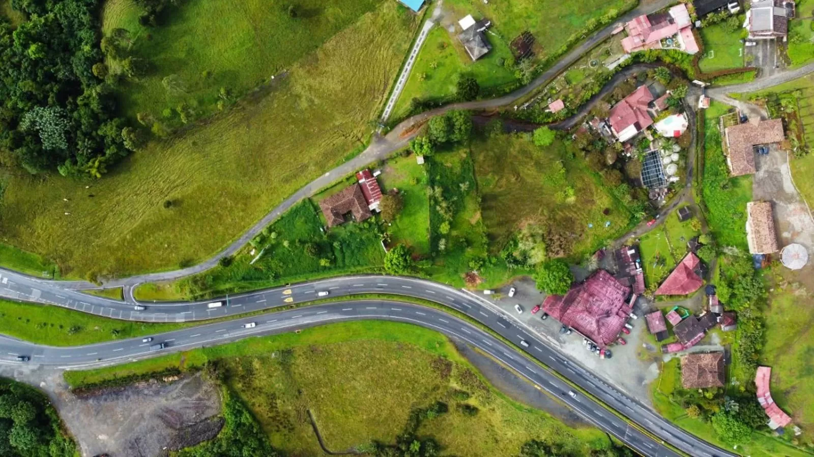 Property building, Bird's-eye View in Finca Campestre La Adelita B&B