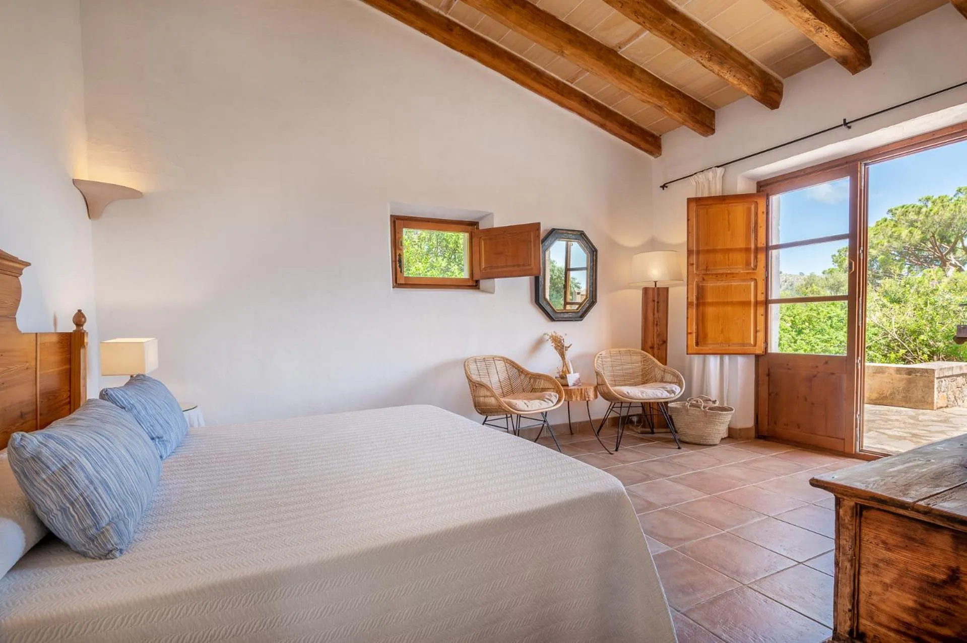 Bed in Agroturismo Son Siurana