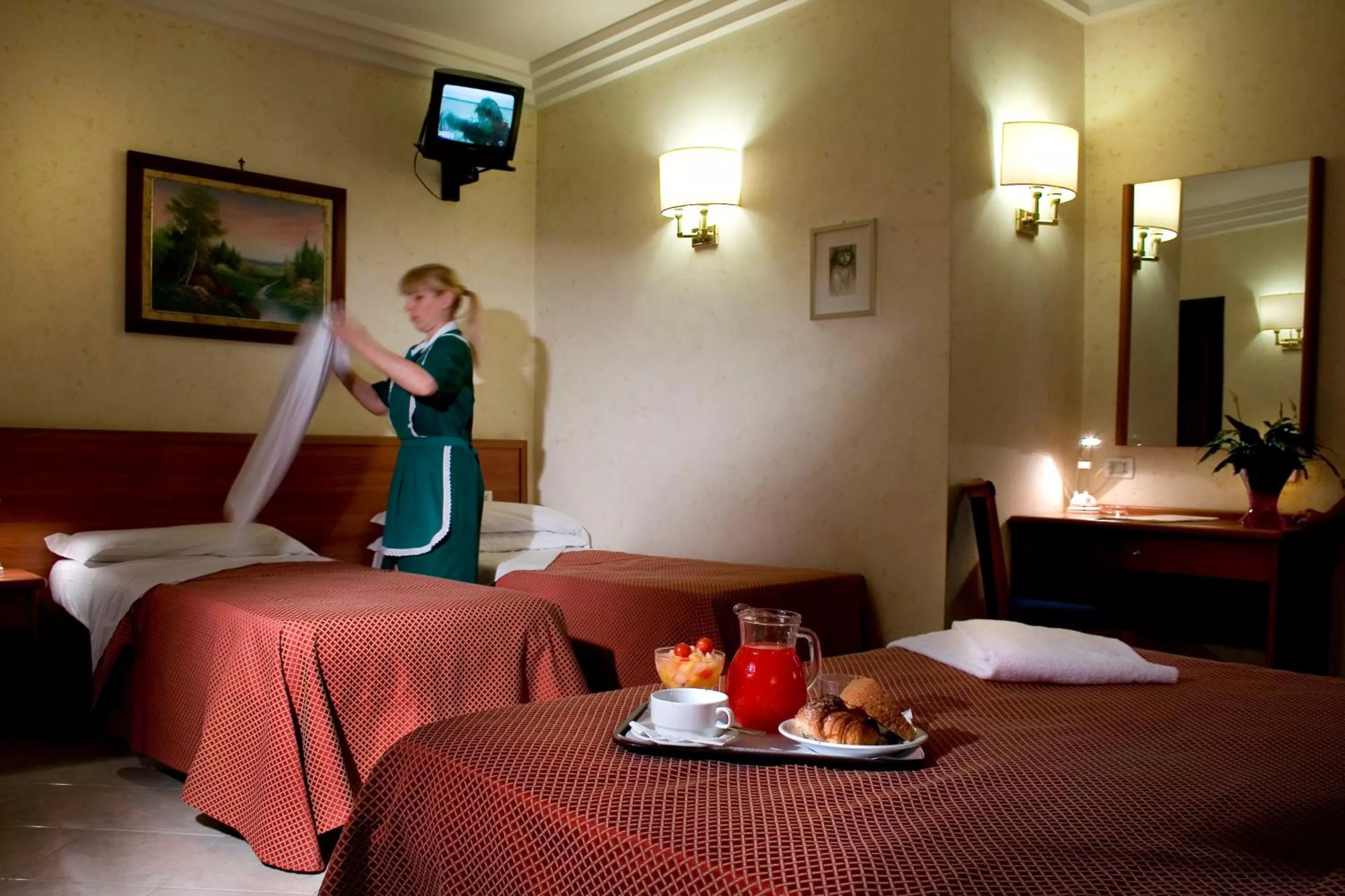 Photo of the whole room, Bed in Hotel Delle Muse