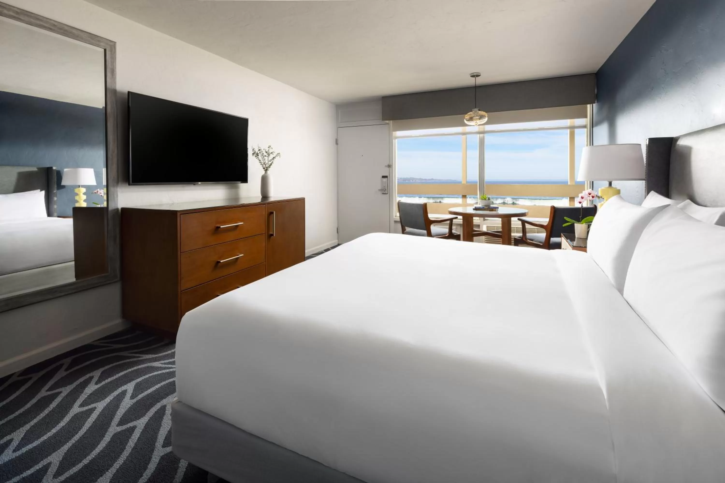 Premium Ocean View King Room  in Monterey Beach Hotel, a Tribute Portfolio Hotel
