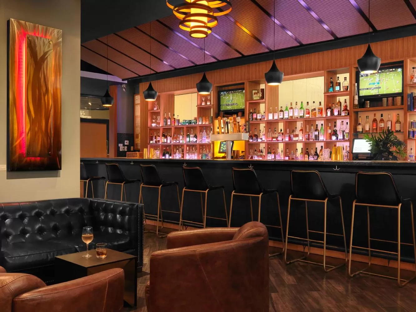 Lounge or bar in The Moonrise Hotel