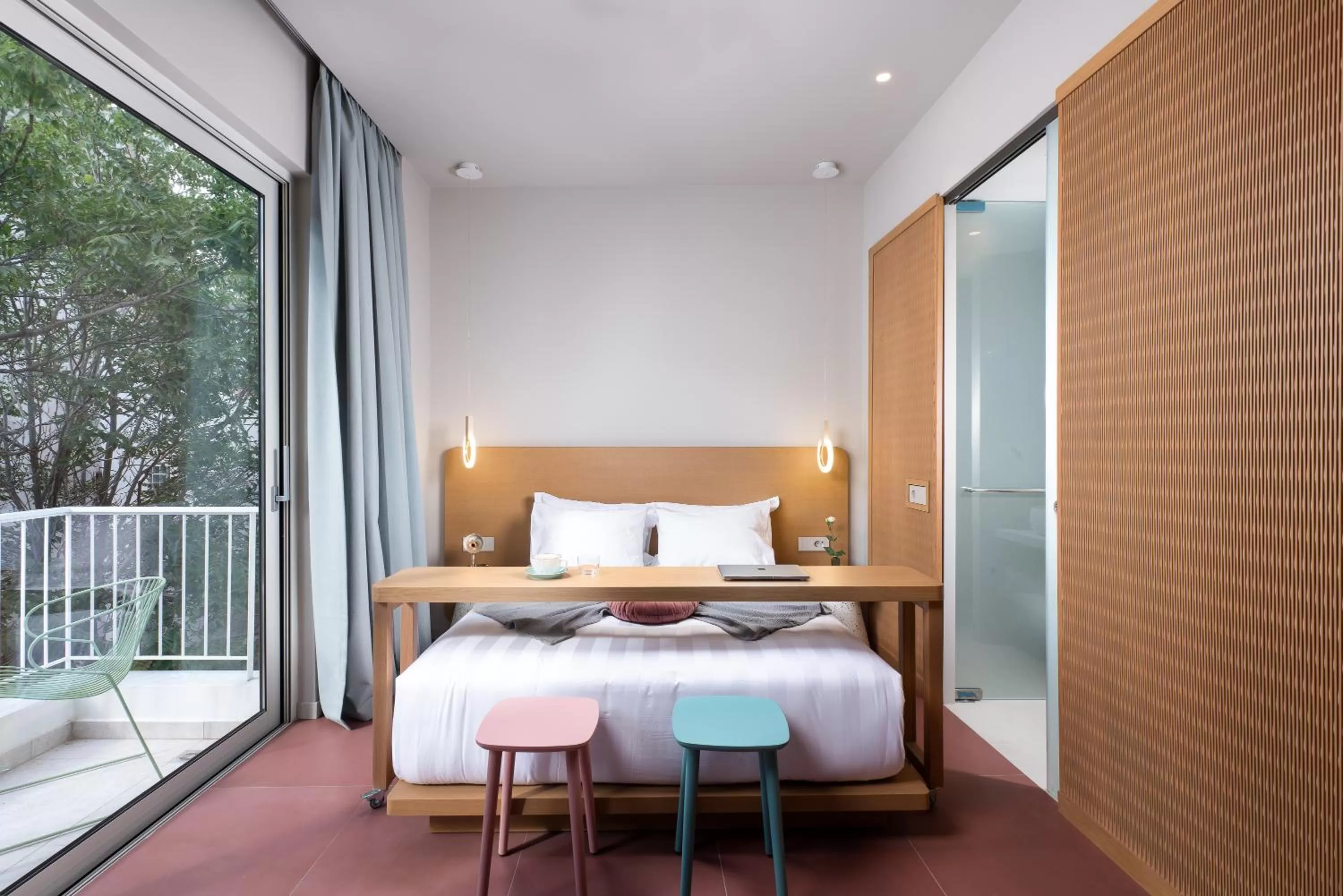 Bed in Alkima Athens Wellness Stay