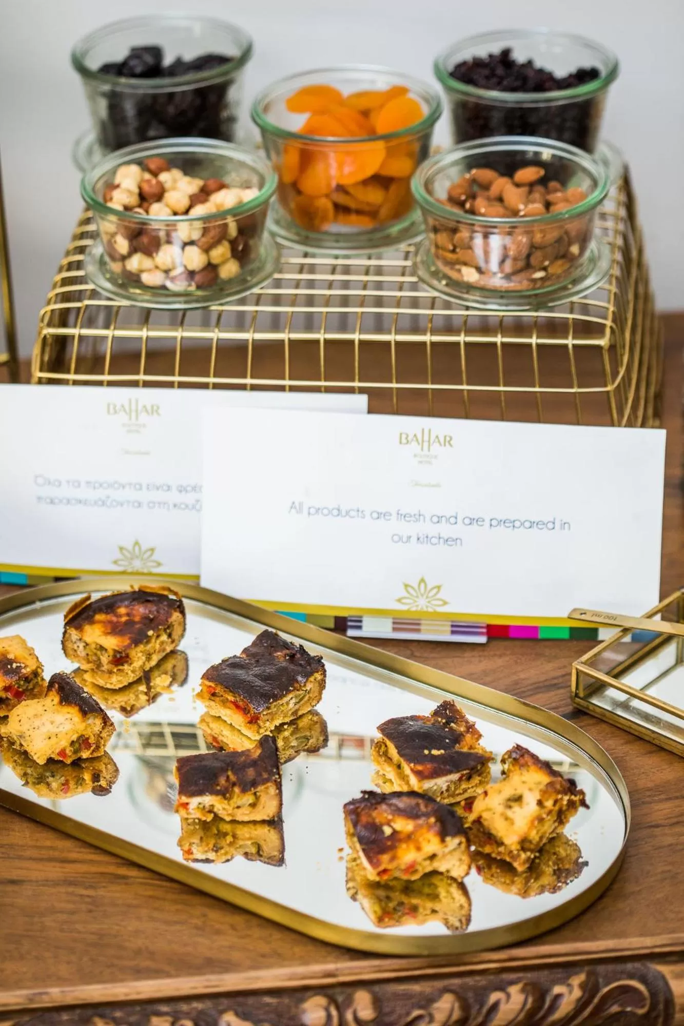 Food and drinks in Bahar Boutique Hotel