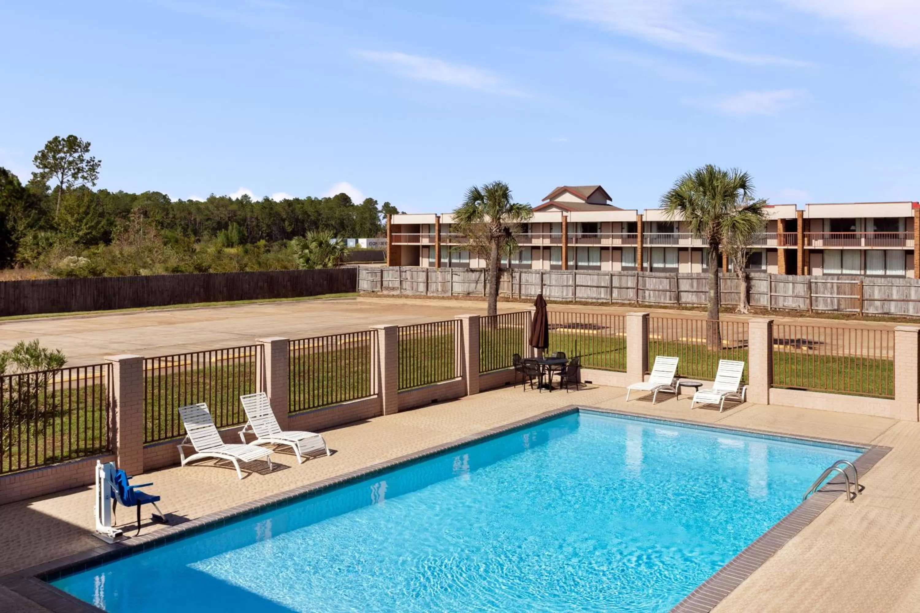 Pool view in Super 8 by Wyndham Gulfport Airport NW Near Biloxi