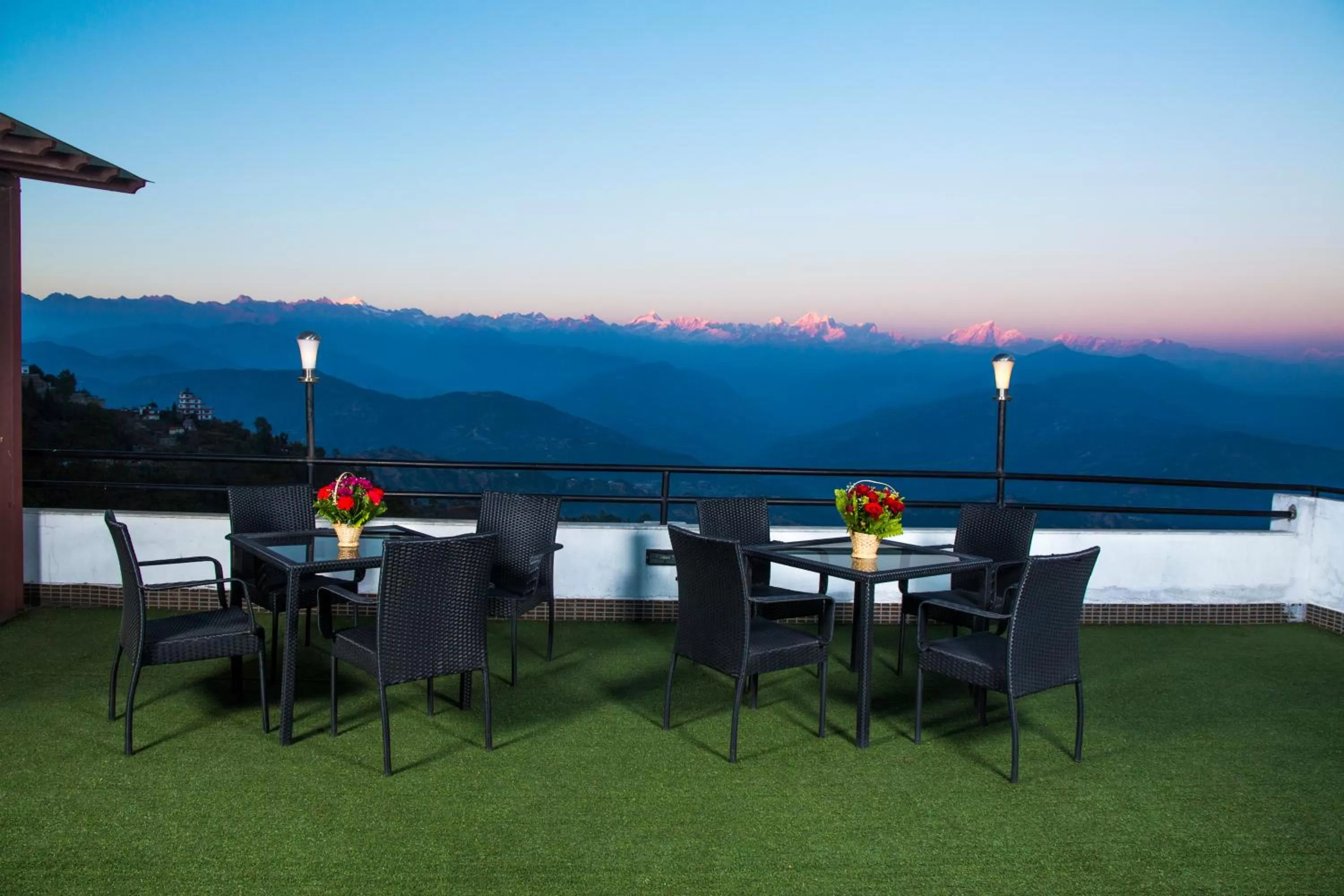 Balcony/Terrace in Hotel Himalayan Villa - Nagarkot