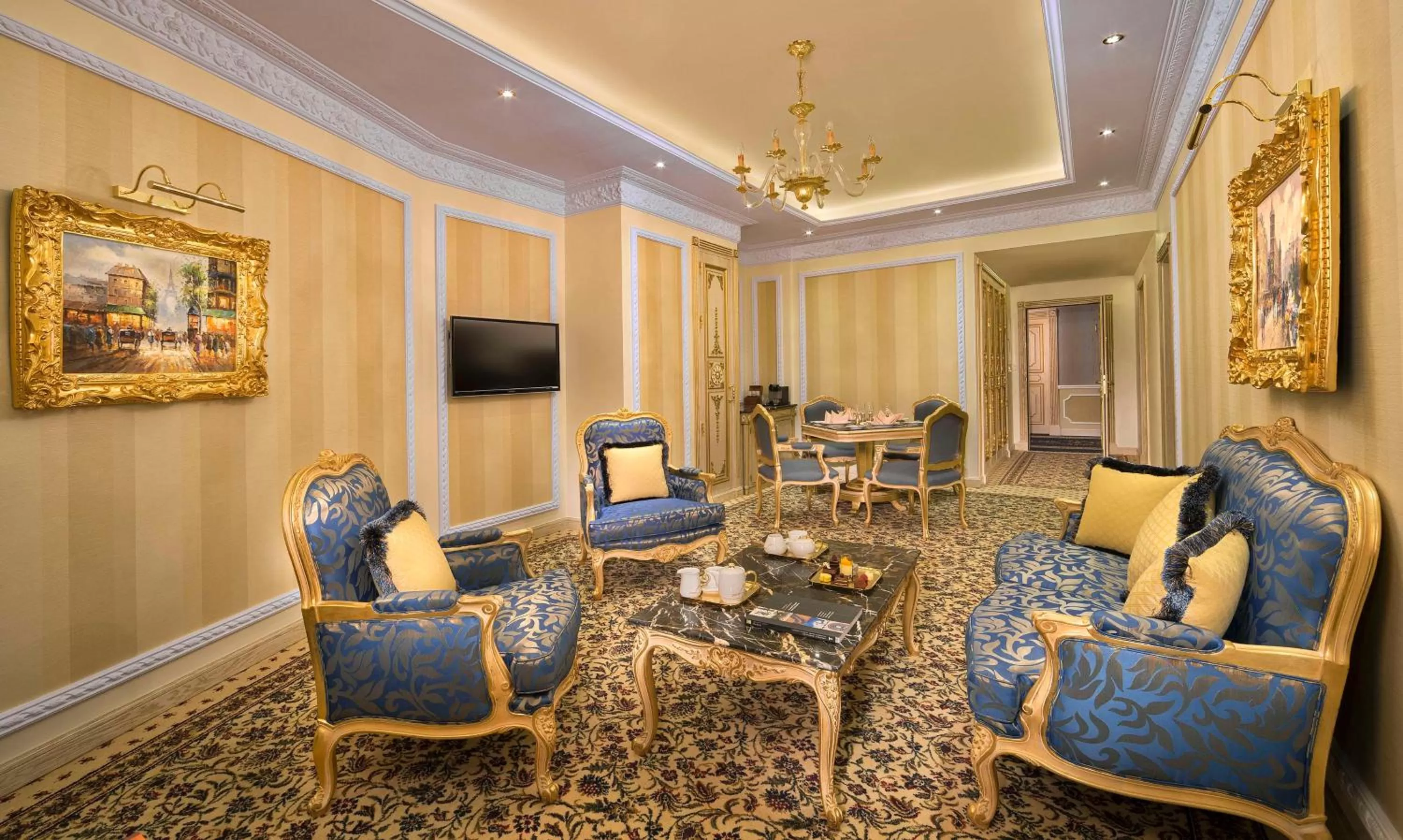 Living room in Royal Rose Abu Dhabi, a Curio Collection by Hilton Affiliated Hotel