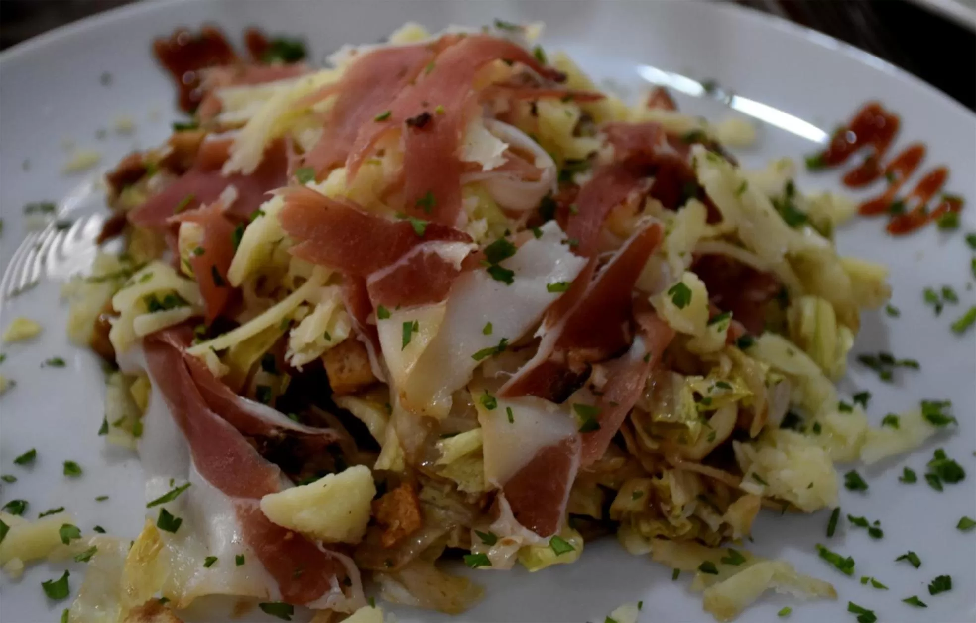 Food in Hotel and winery LOZAR