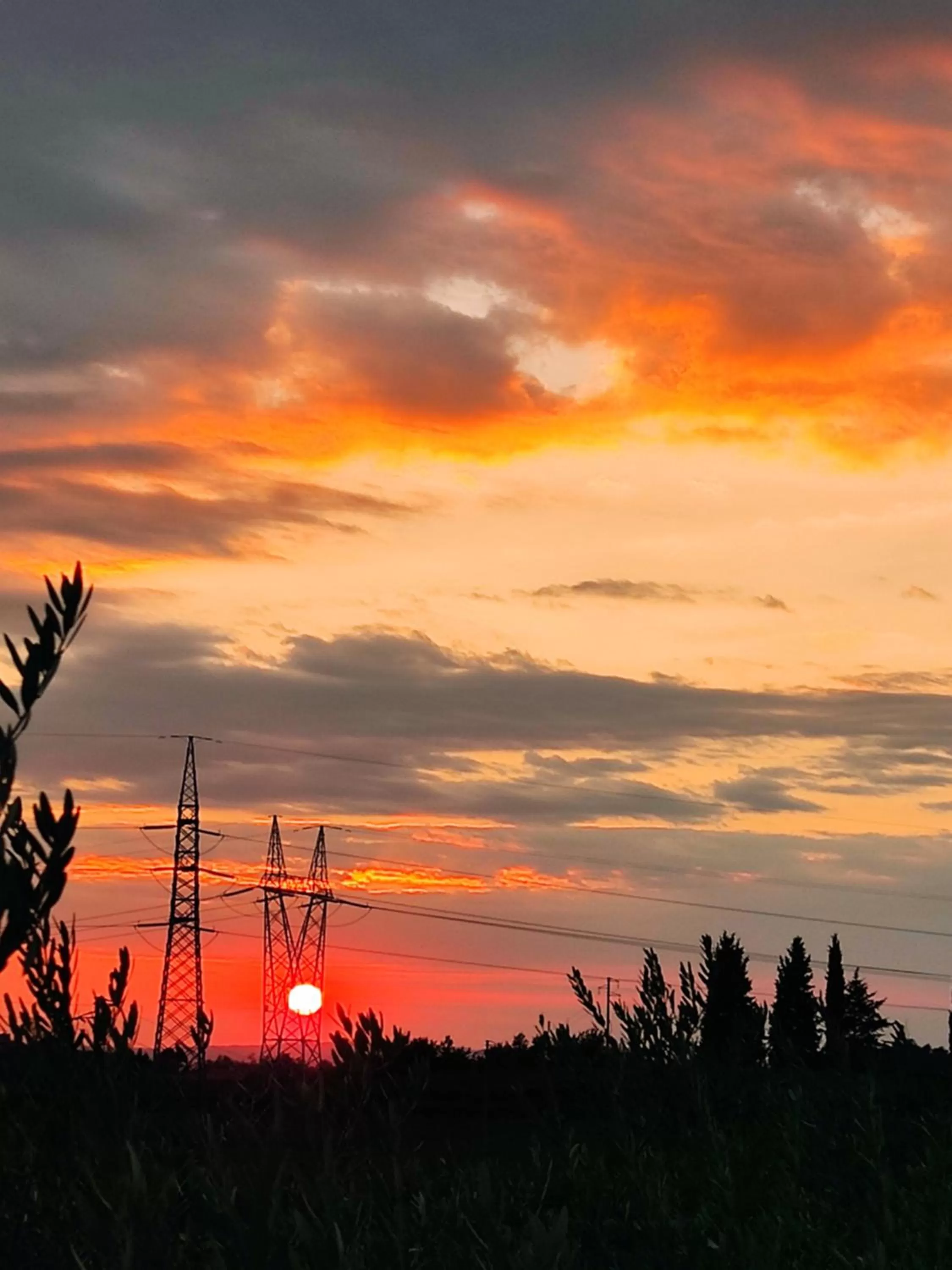 Sunset in Le Zampolle B & B