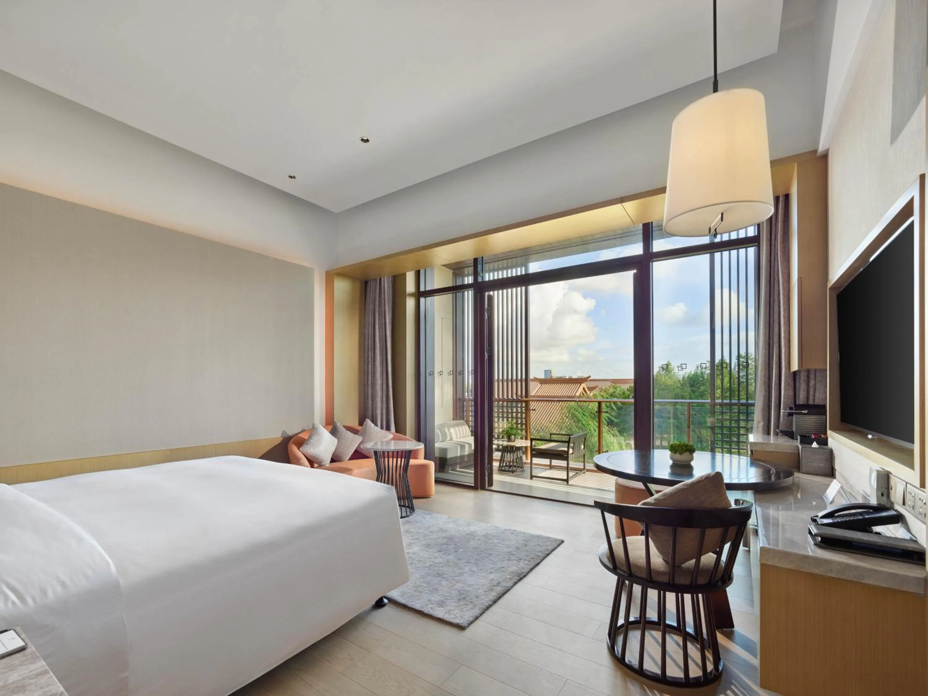 Bedroom, Bed in Hilton Shanghai Songjiang Guangfulin