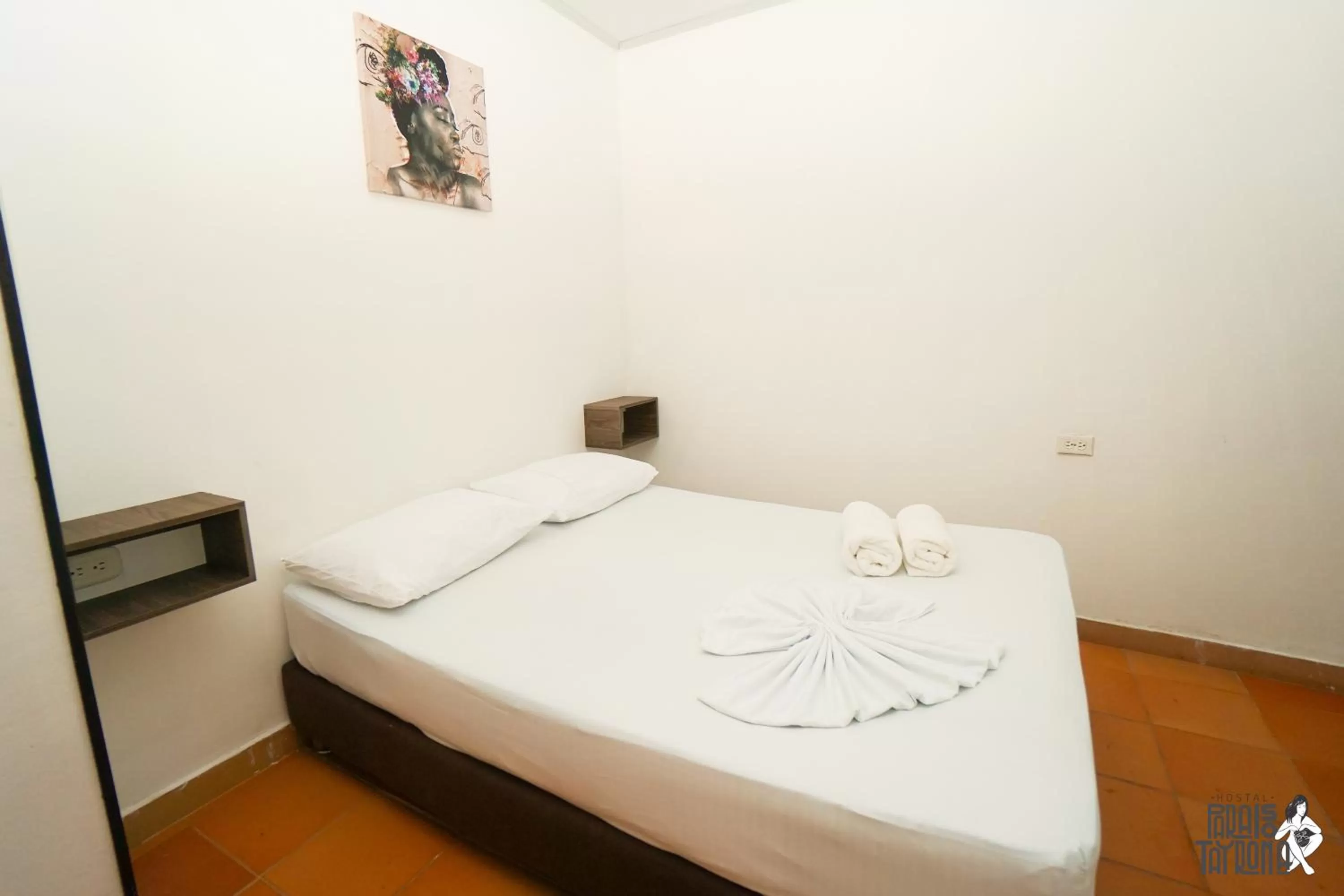 Bed in Hostal Paraiso Tayrona