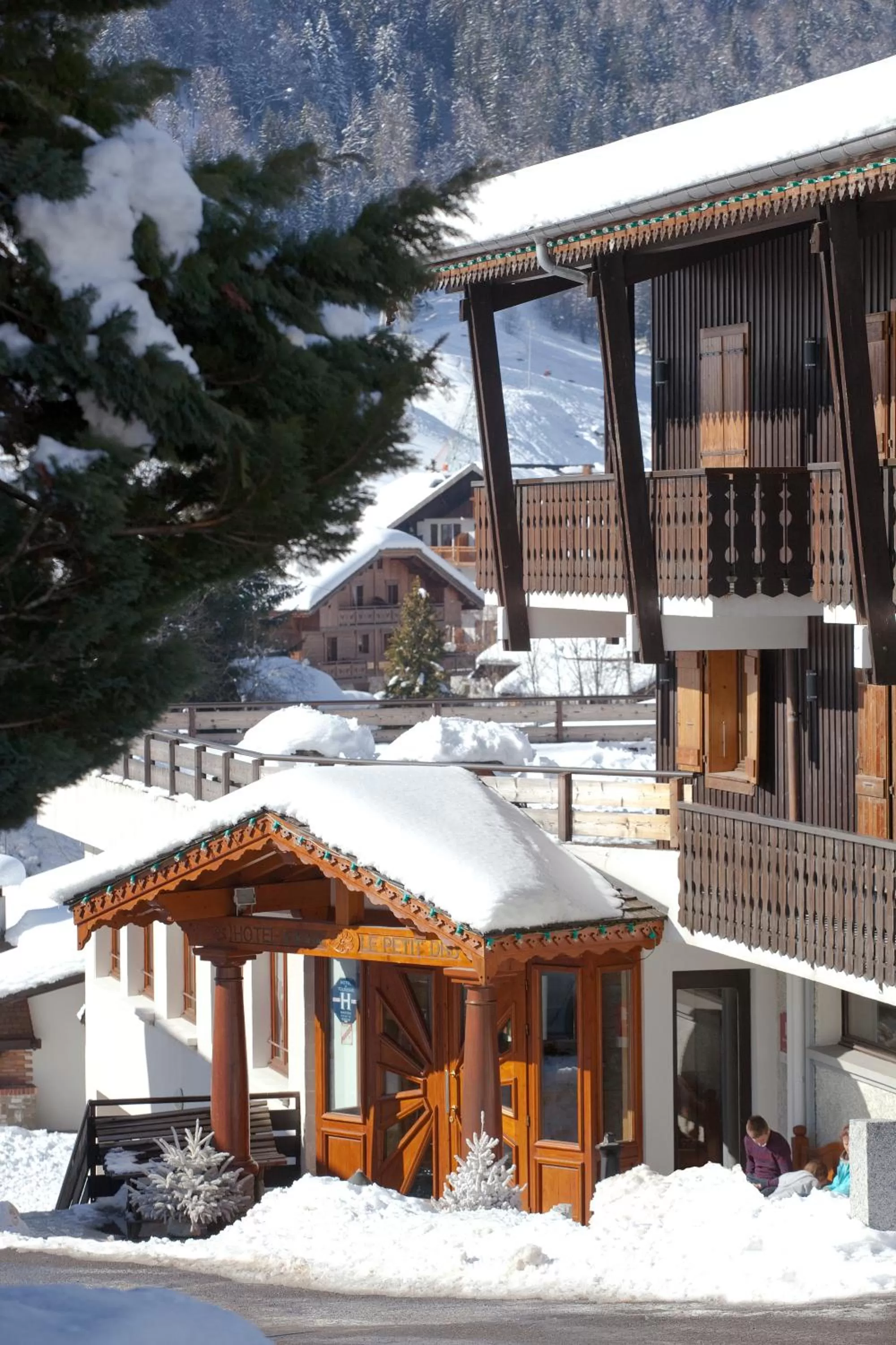 Facade/entrance in Hotel le Petit Dru