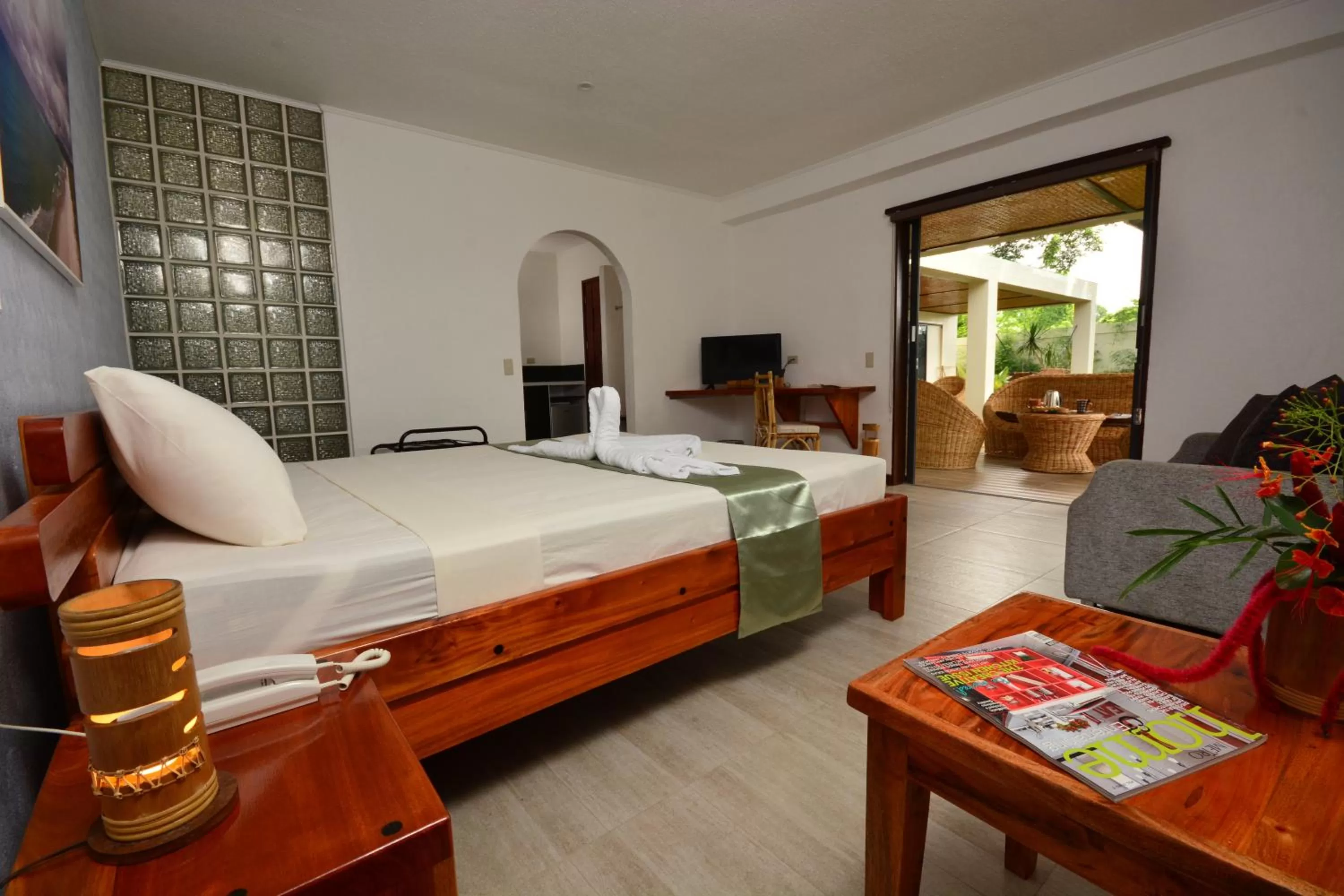 Photo of the whole room, Bed in Munting Paraiso