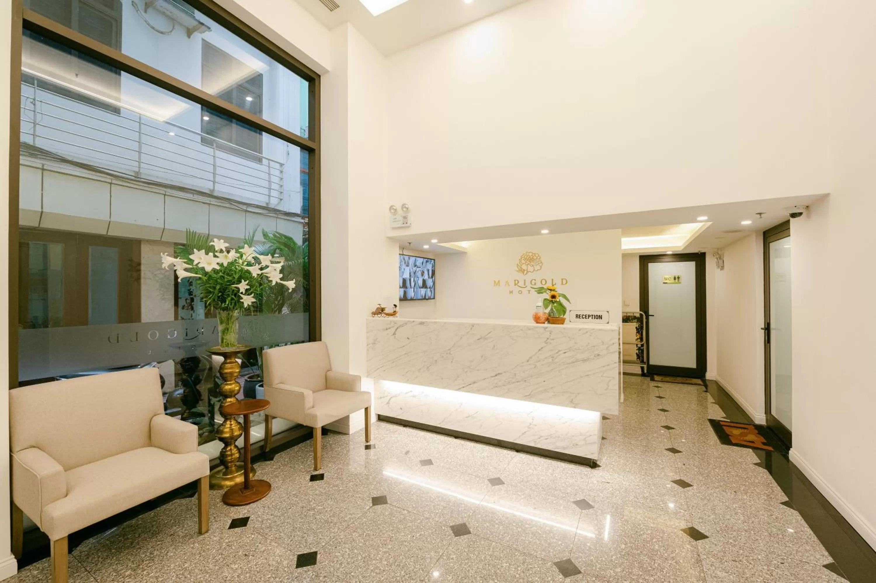 Lobby or reception in Marigold Hotel Hanoi