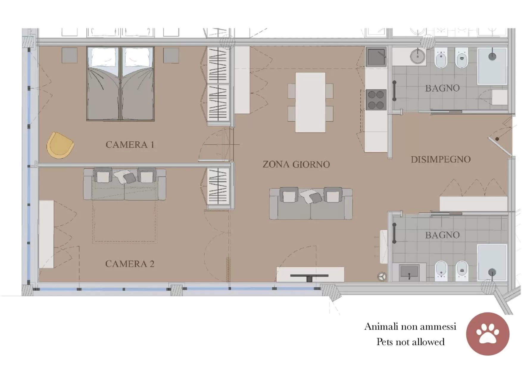 Floor plan in Aldeia Bianca Village