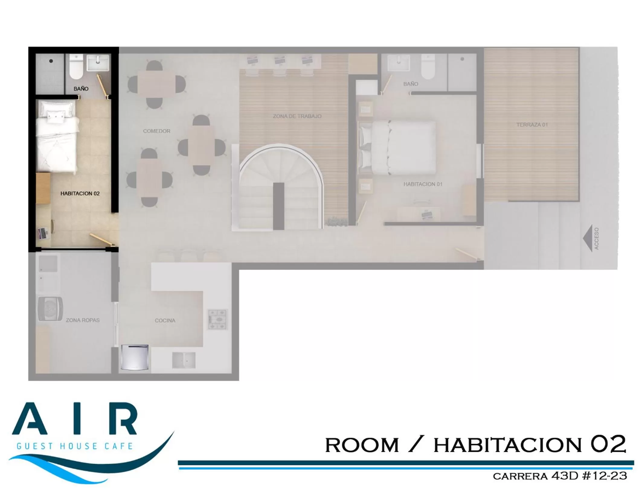 Floor Plan in Air Guest House