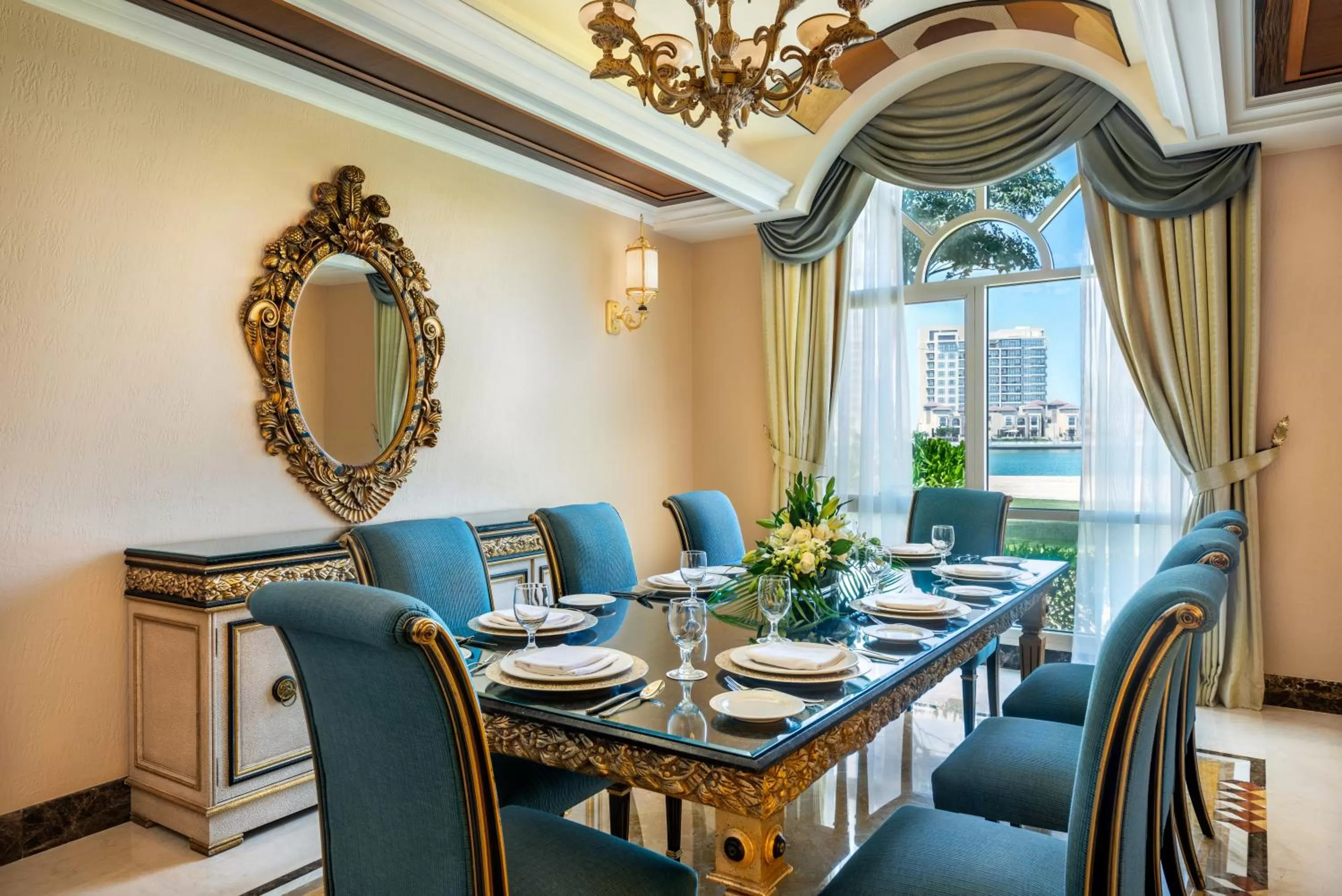 Dining area in Al Raha Beach Resort & Spa