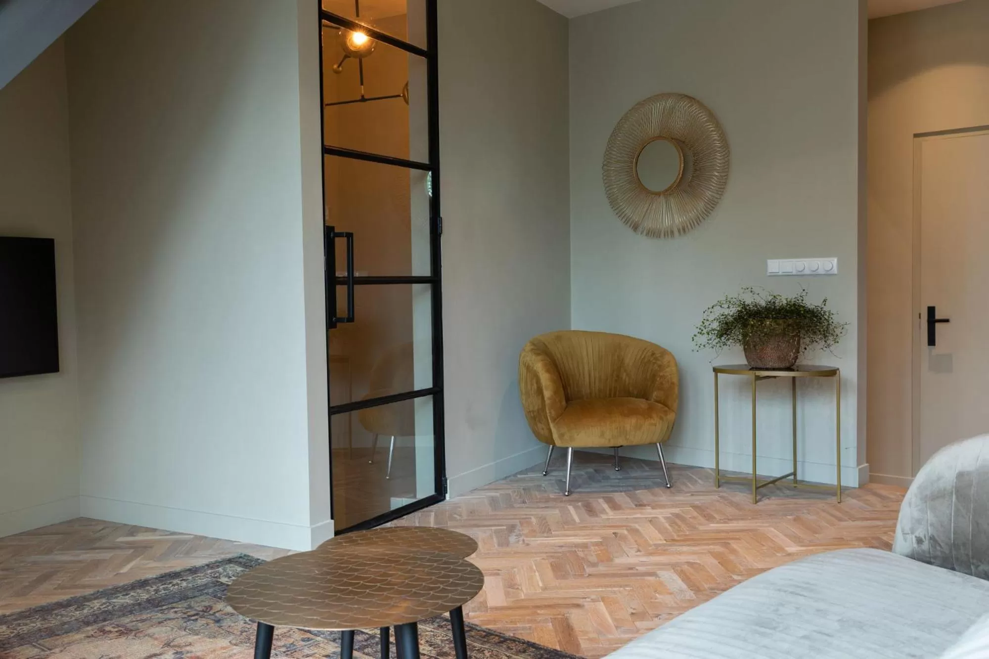 Seating area, Bed in Parkhotel Abcoude