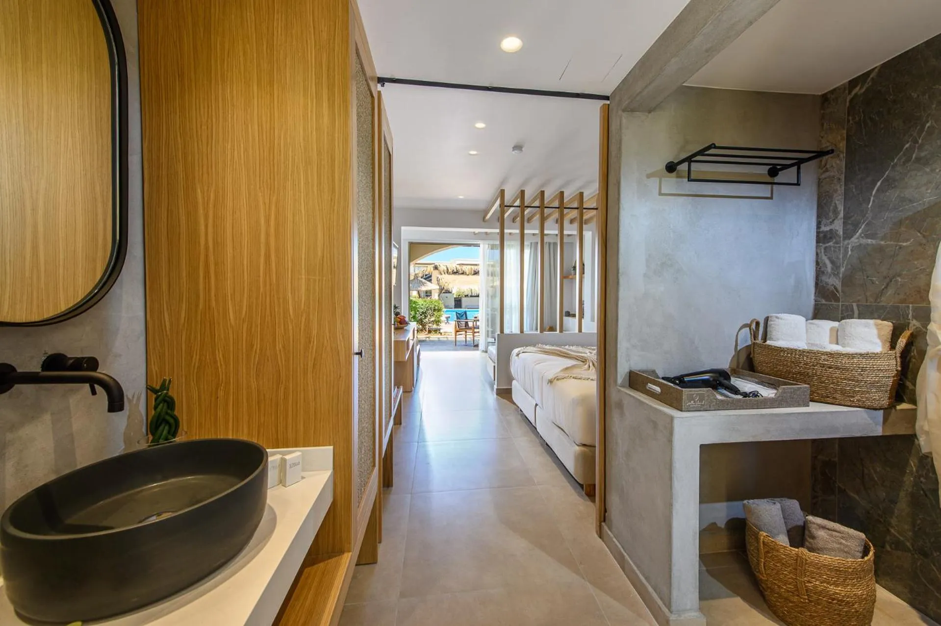 Bed in Stella Palace Aqua Park Resort