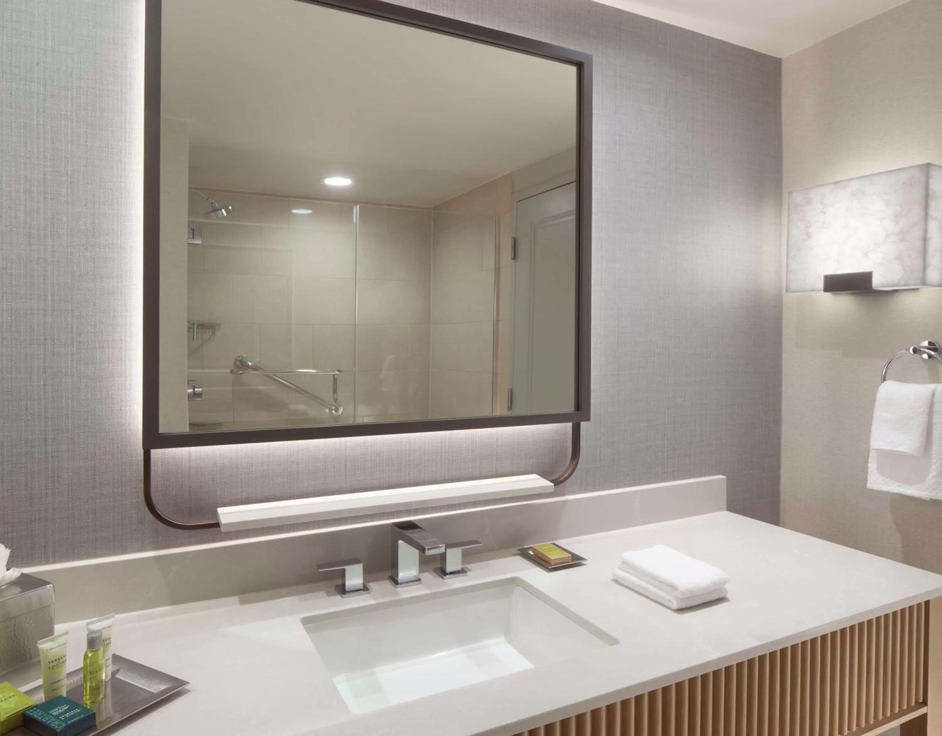 Bathroom in Hilton Anatole