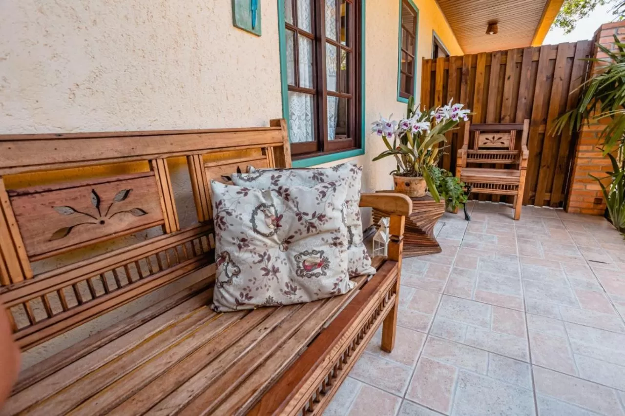 Facade/entrance, Seating Area in Pousada Santa Genoveva campeche